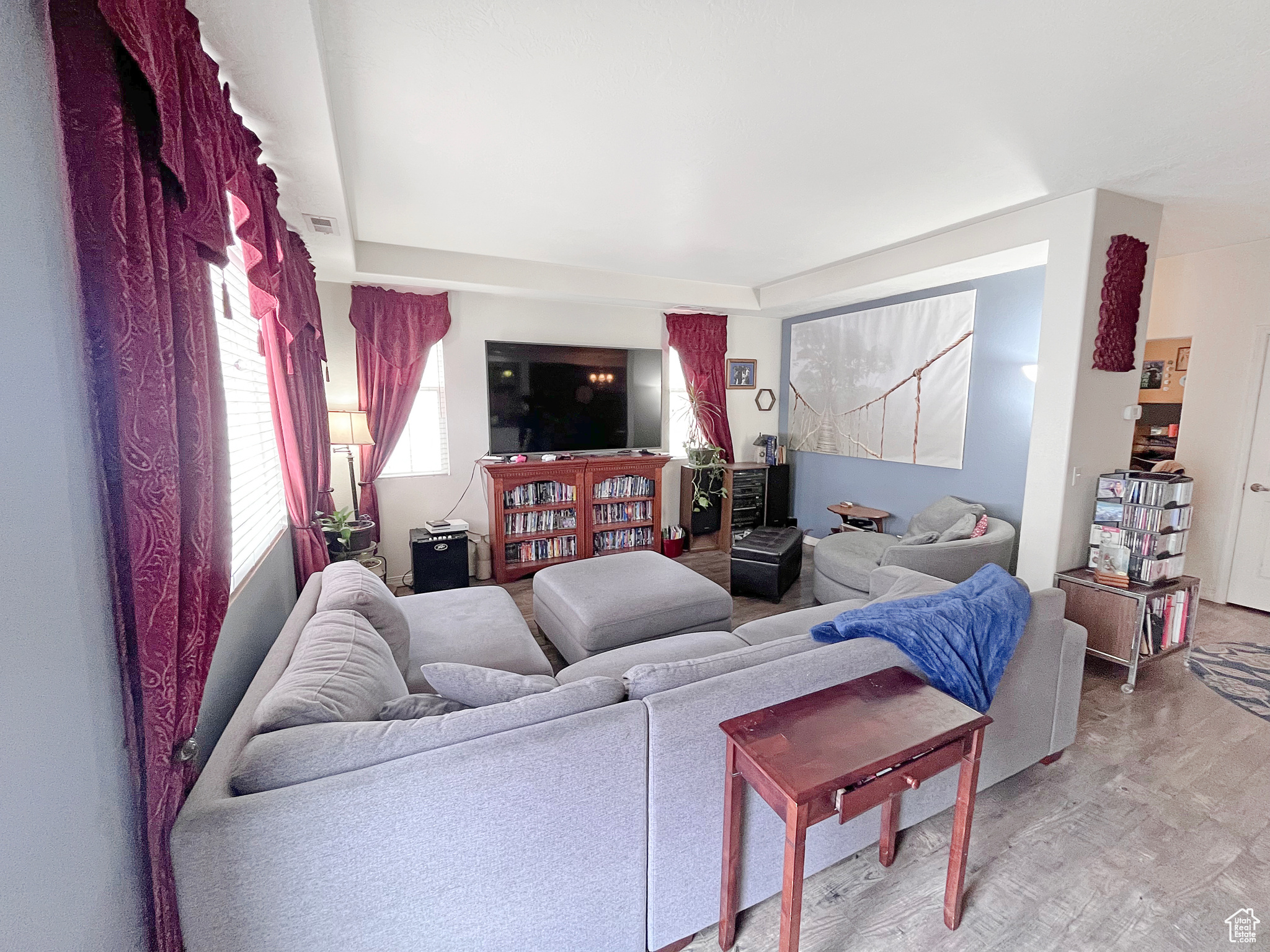 Family room with warm, natural light