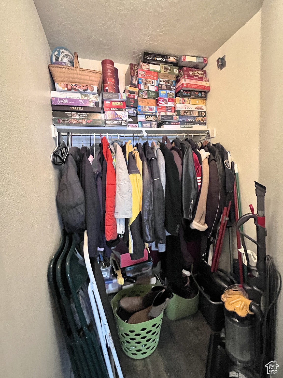 Huge coat closet and storage space near entry