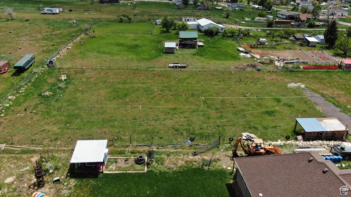 Bird's eye view featuring a rural view