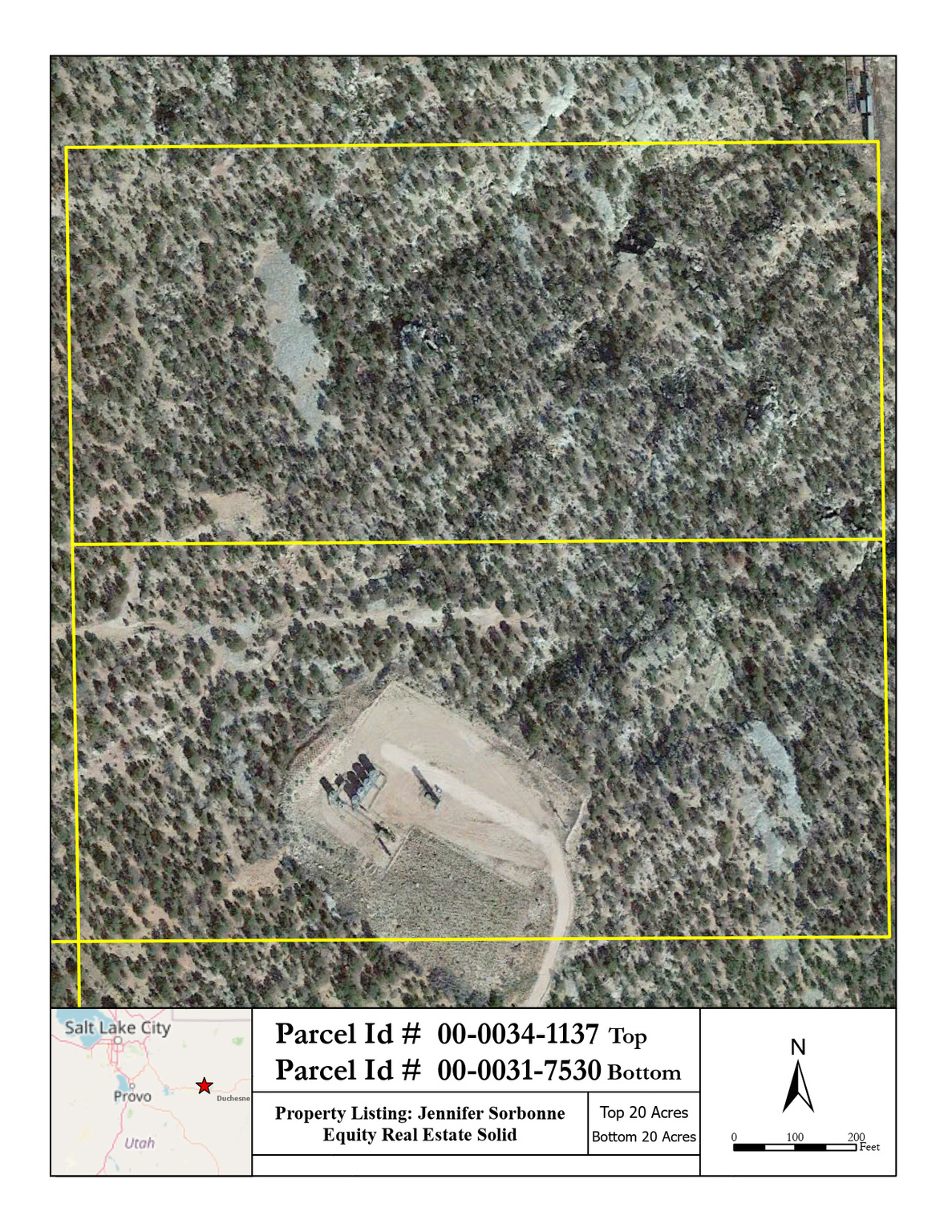 Parcel Satellite View Top 20  Acre Parcel