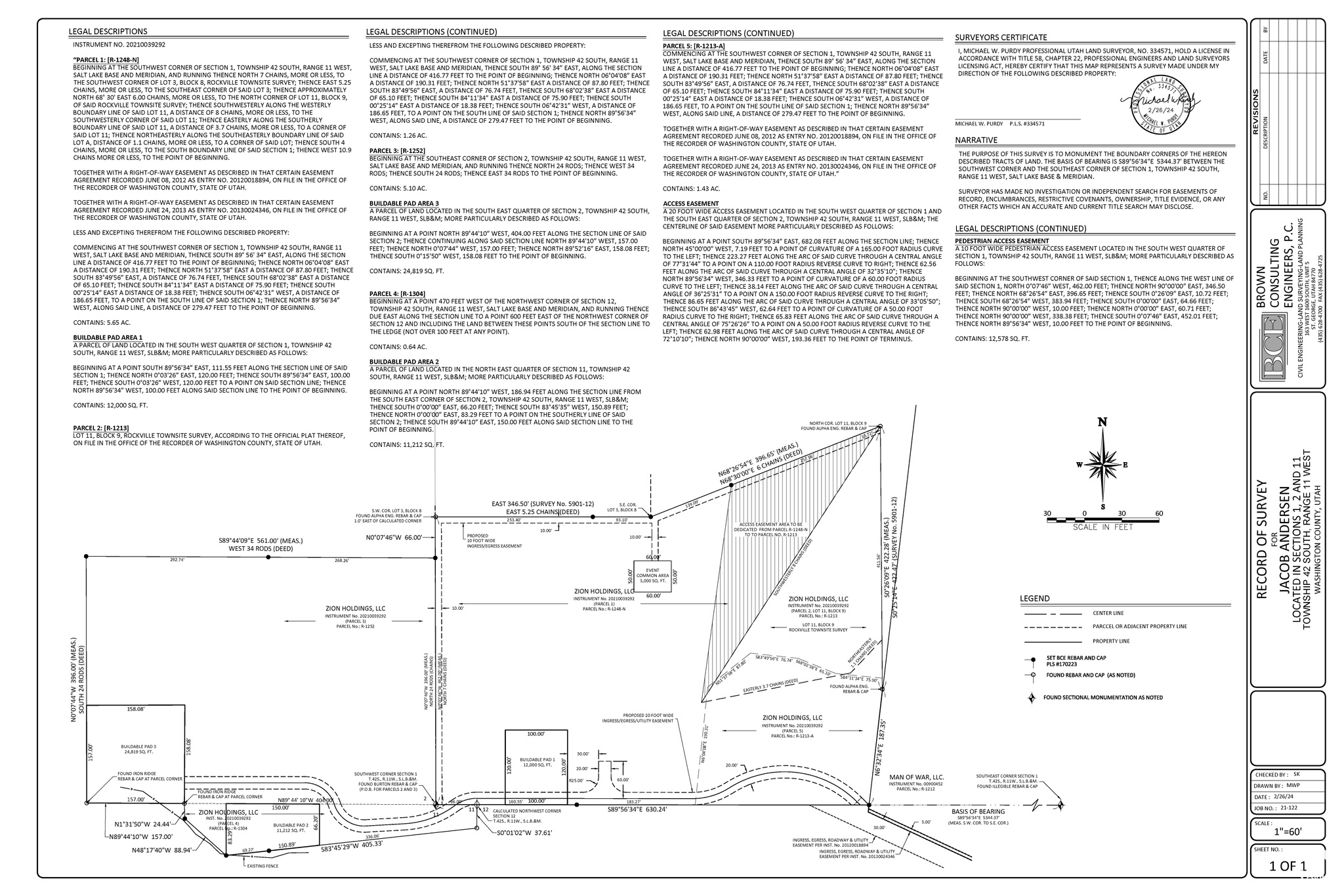 0 #3, Rockville, Utah 84763, ,Land,For sale,1985600