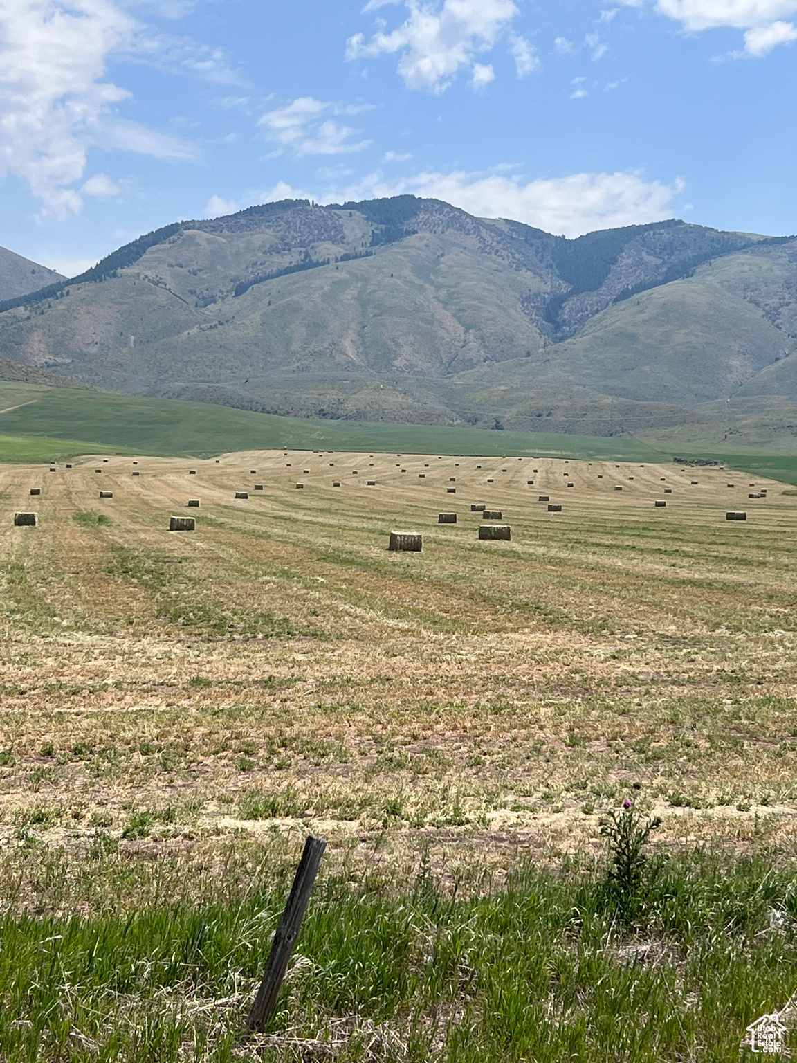 View of mountain feature with a rural view