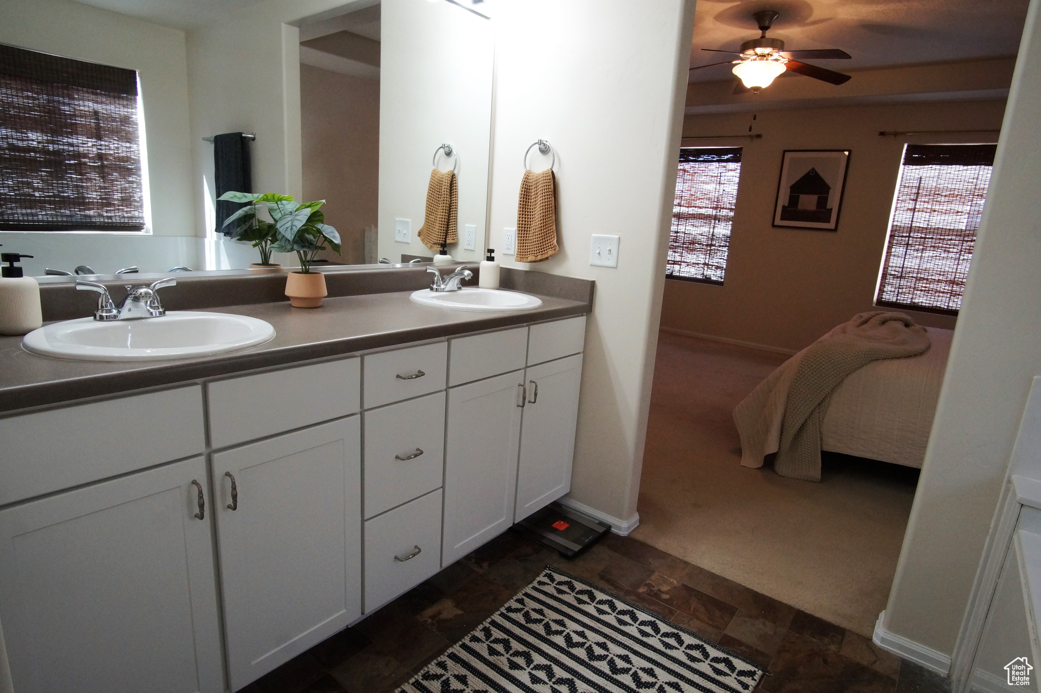 Primary Bedroom EnSuite with Walkin Closet, Double sinks, and Garden tub