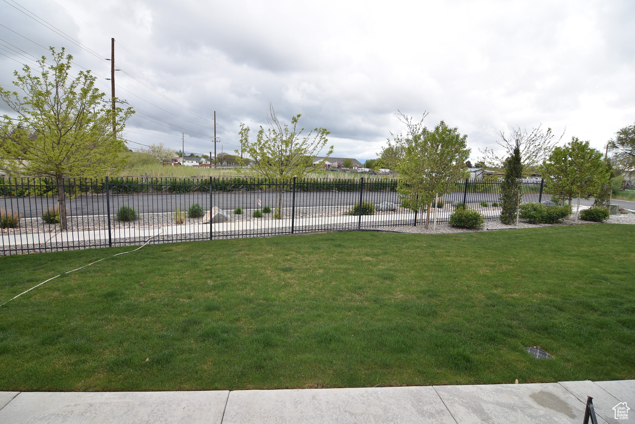 Front view looking out from townhome.