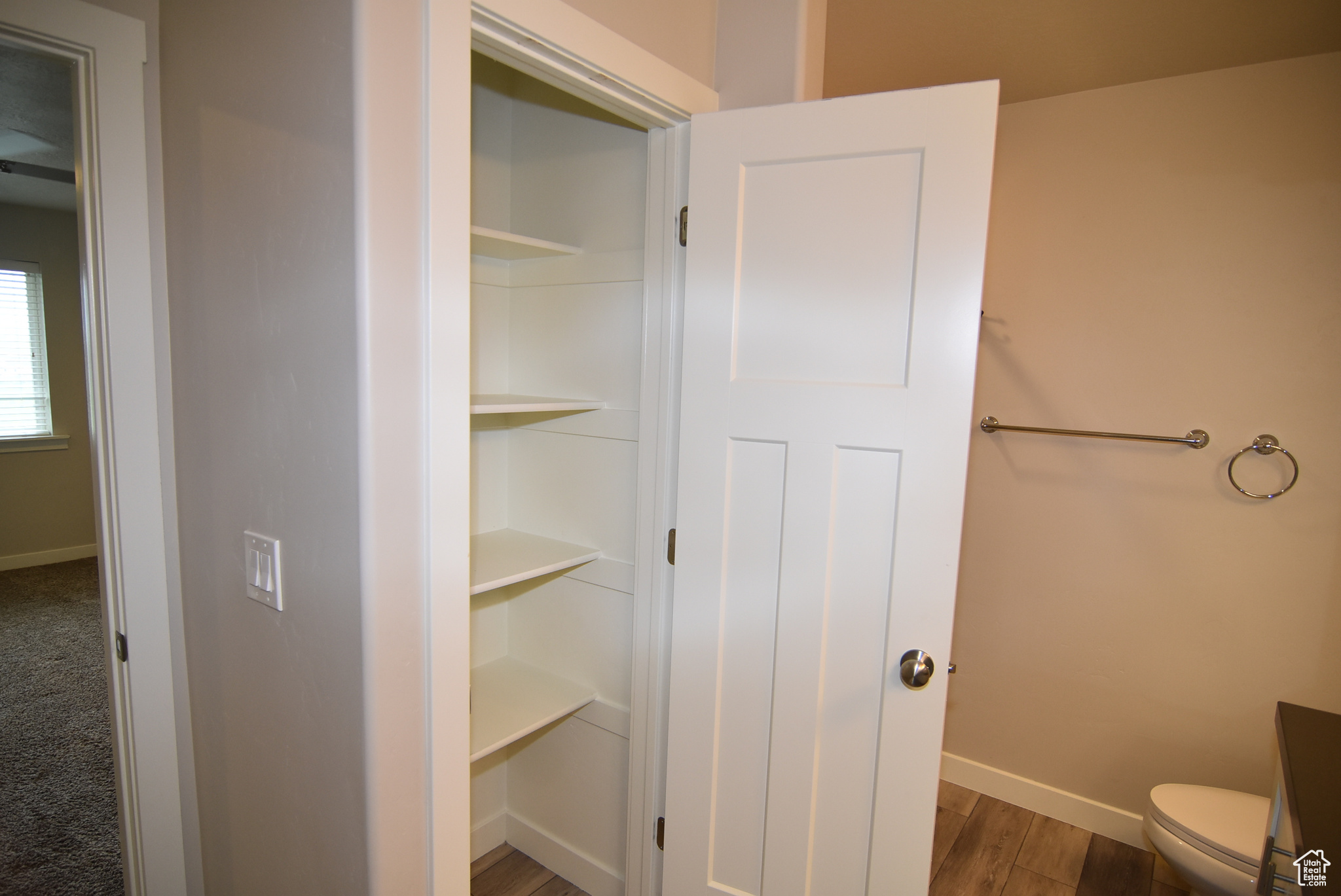 Linen closet in master bath