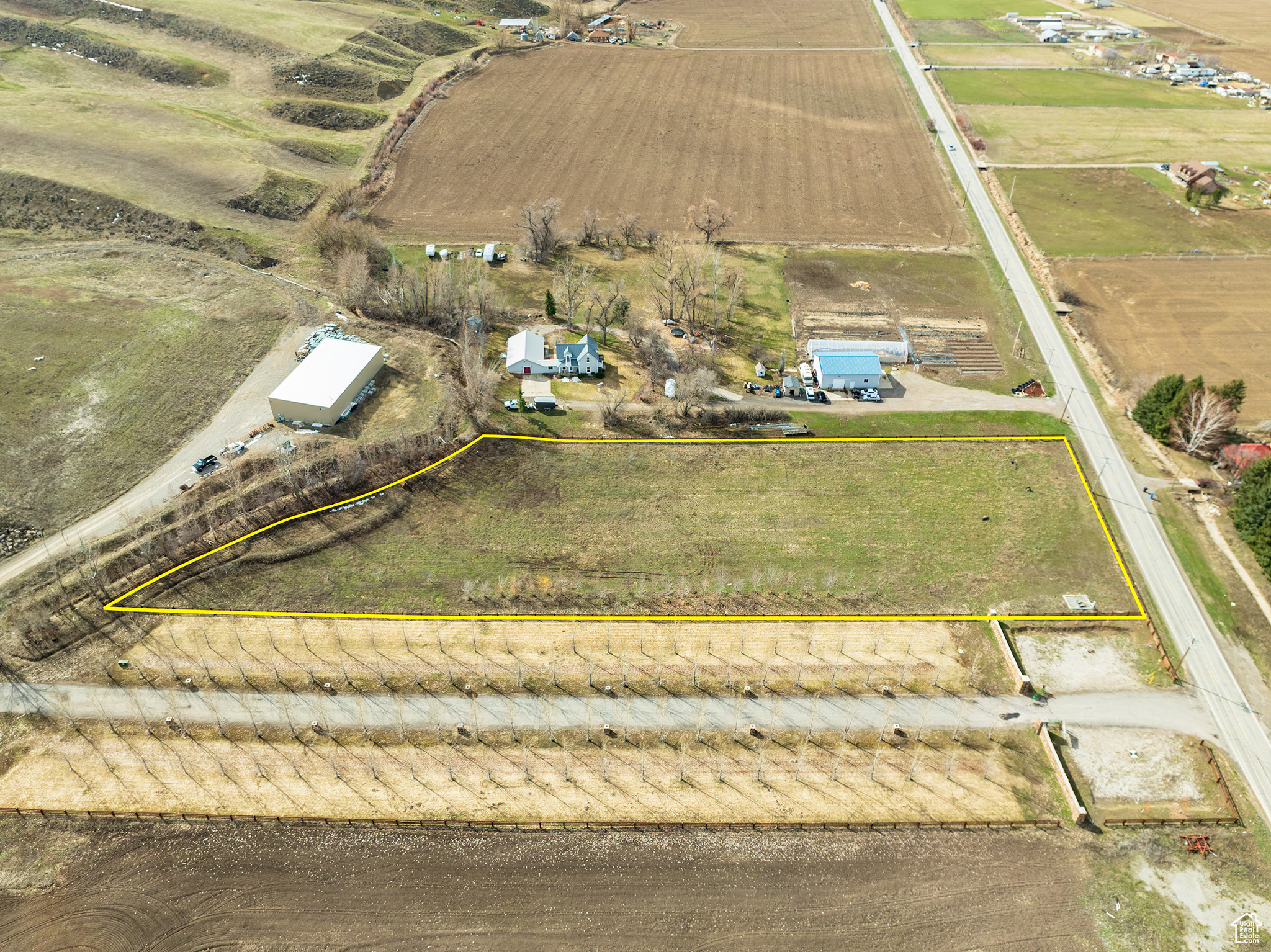 Bird's eye view with a rural view