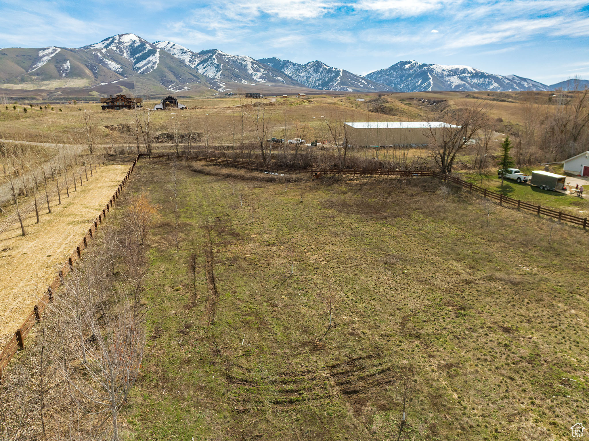 Mountain view with a rural view