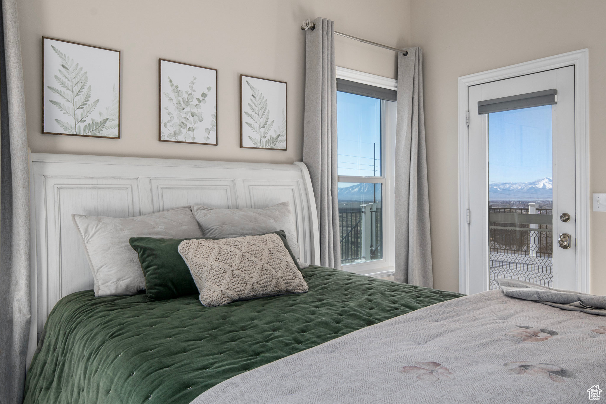 Primary Bedroom Oasis with private access to the wrap around deck. Wake up enjoying the views.