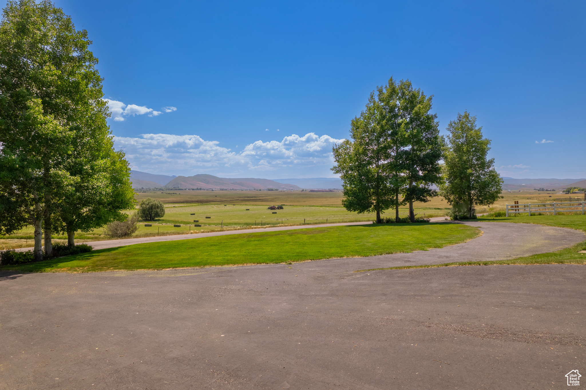 Mountain view featuring a rural view