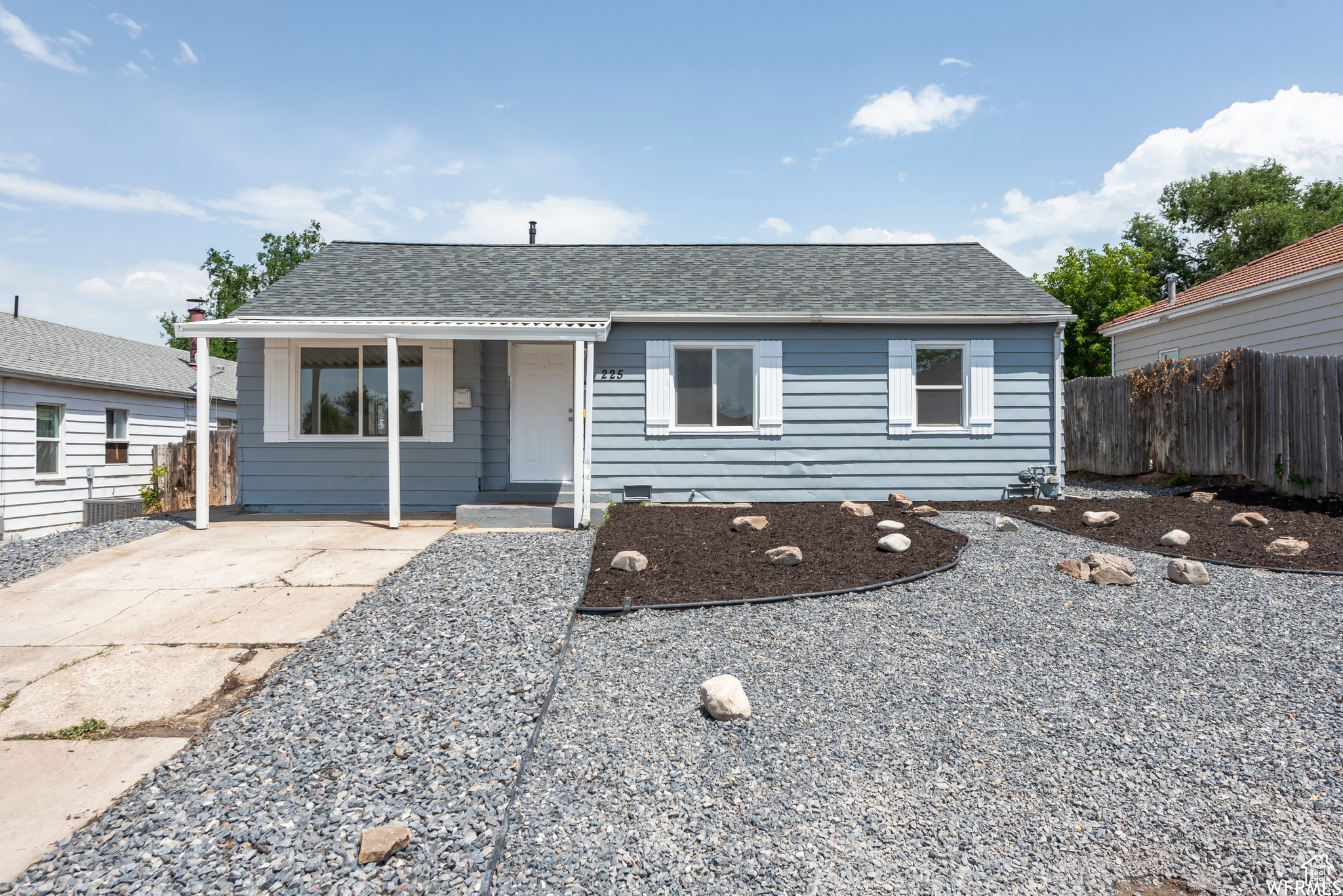 View of front of property featuring a patio