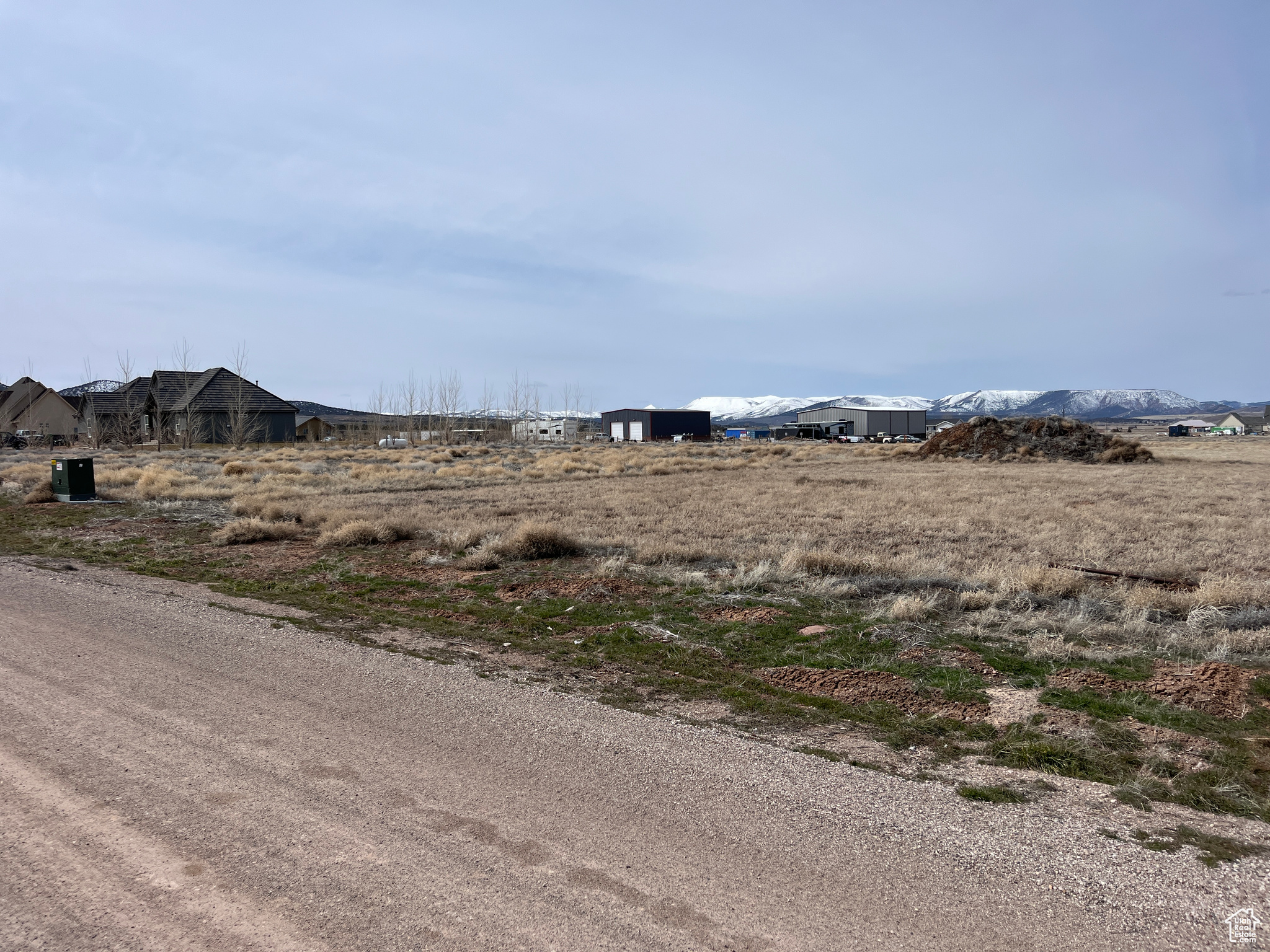 View of street with a mountain view