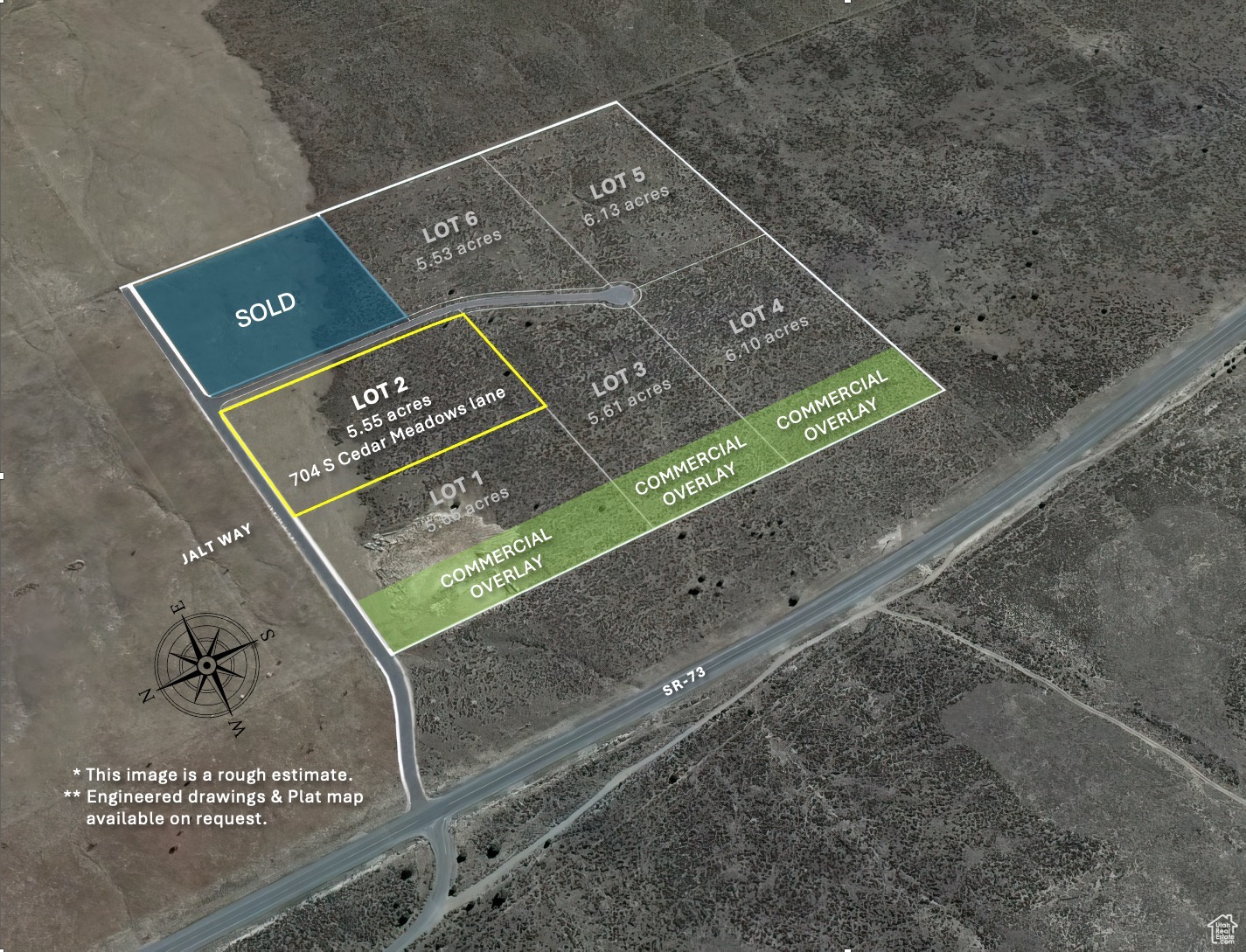 PLAT overlay on the land