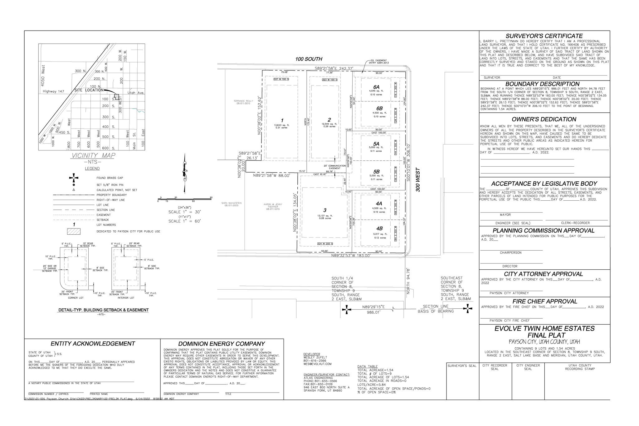 337 W 100 S #1, Payson, Utah 84651, ,Land,For sale,100,1988438