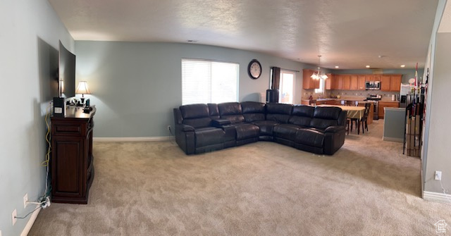 Carpeted family room