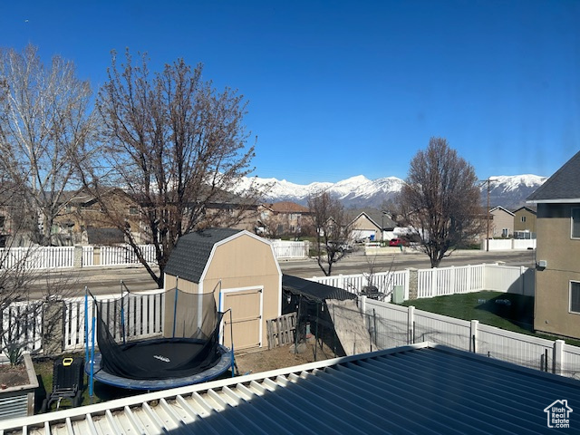 View from Master Bedroom featuring a mountain view