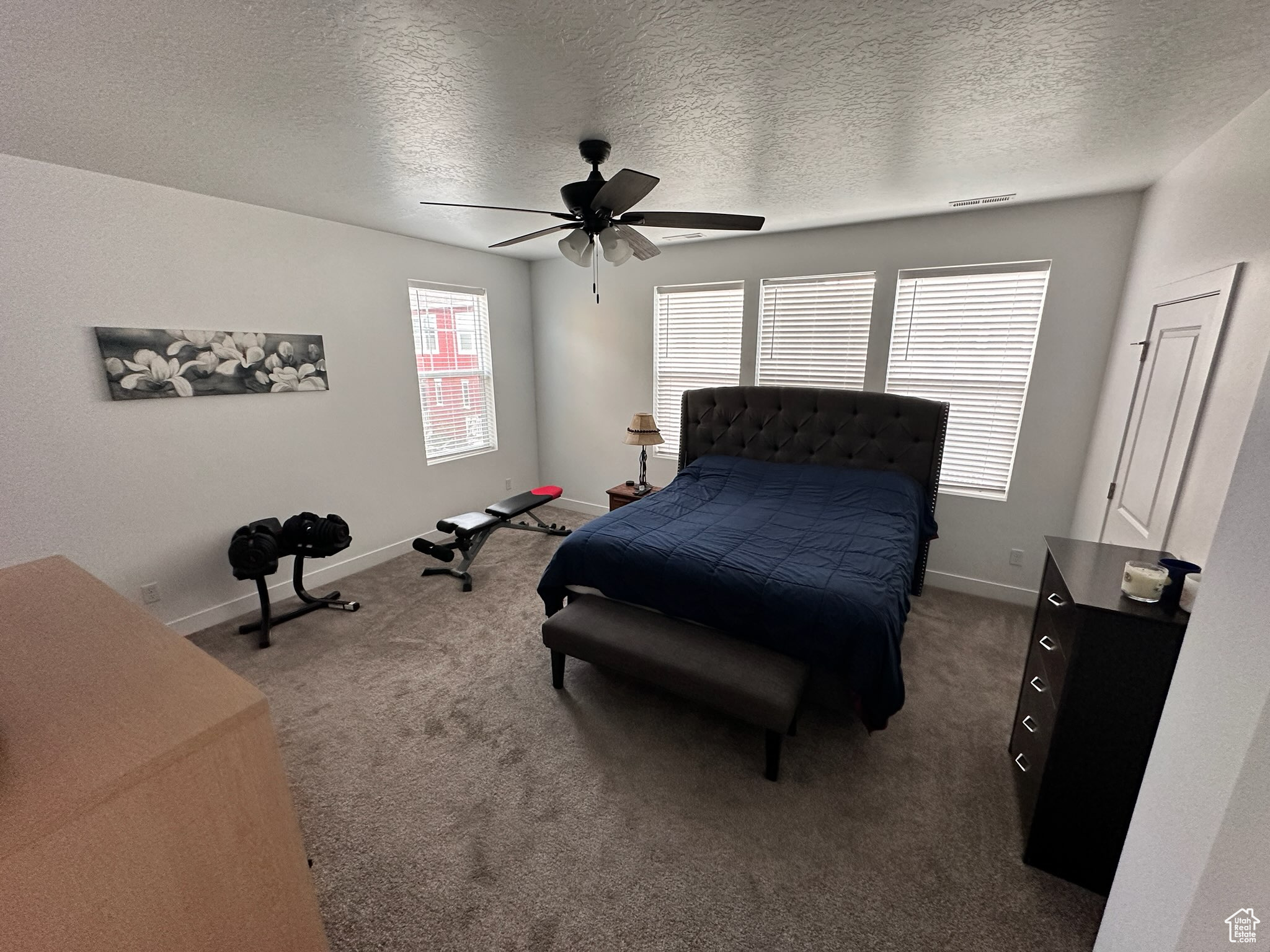 Spacious Master Bedroom with natural lighting and walk-in closet.