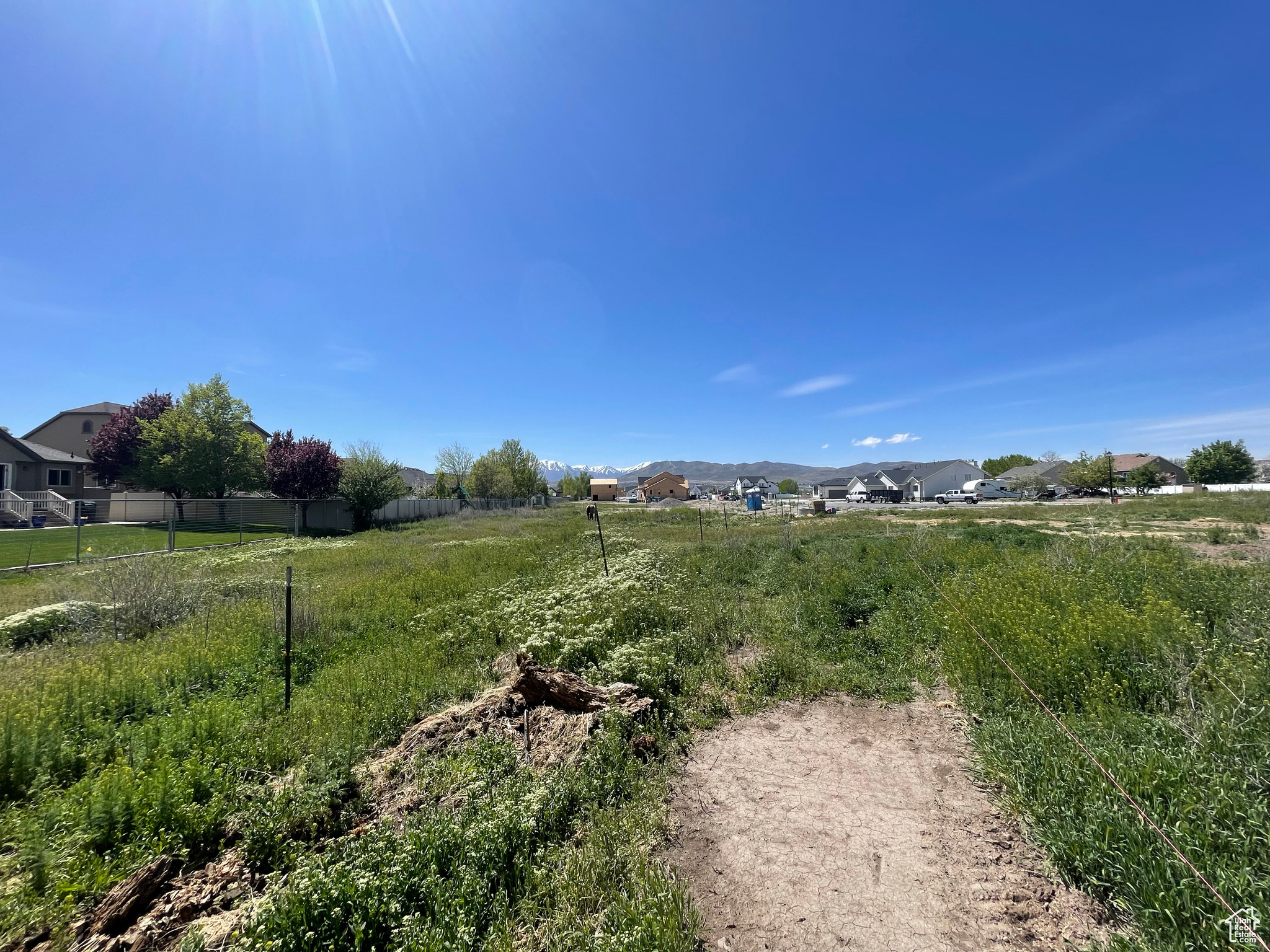 View of lot looking West