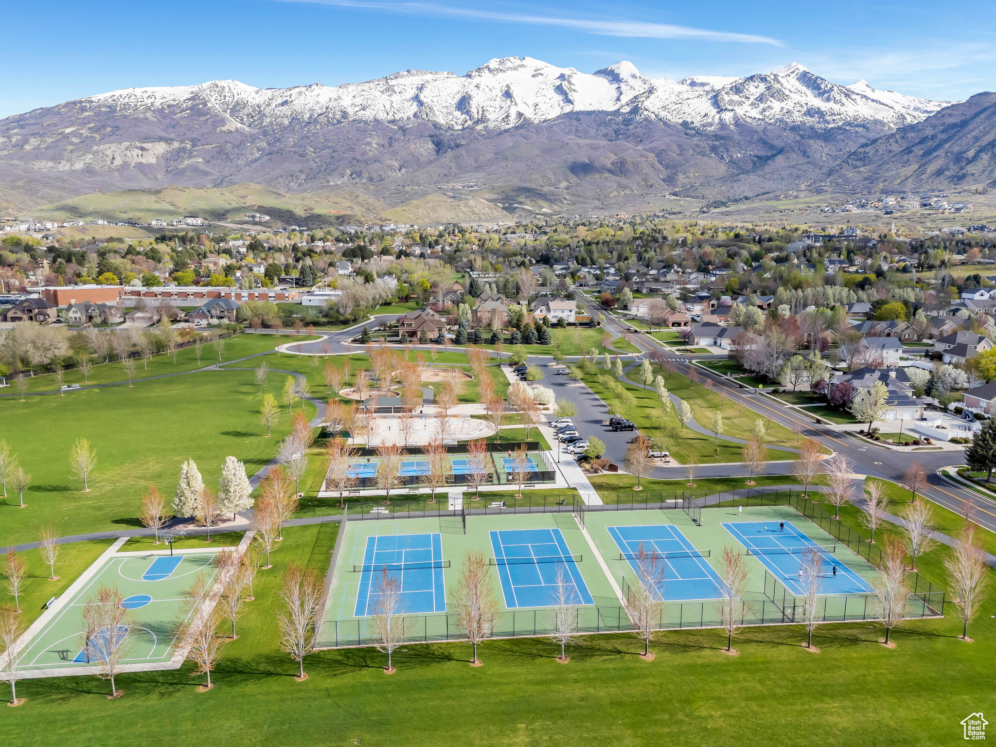 Over view of Tennis & Pickle Ball Courts