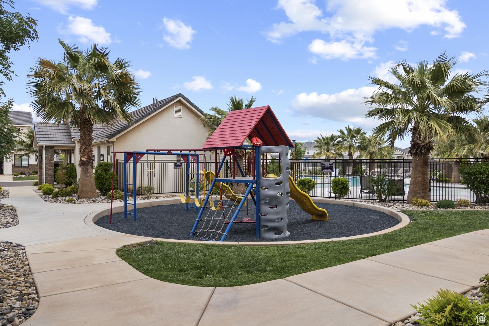 View of jungle gym