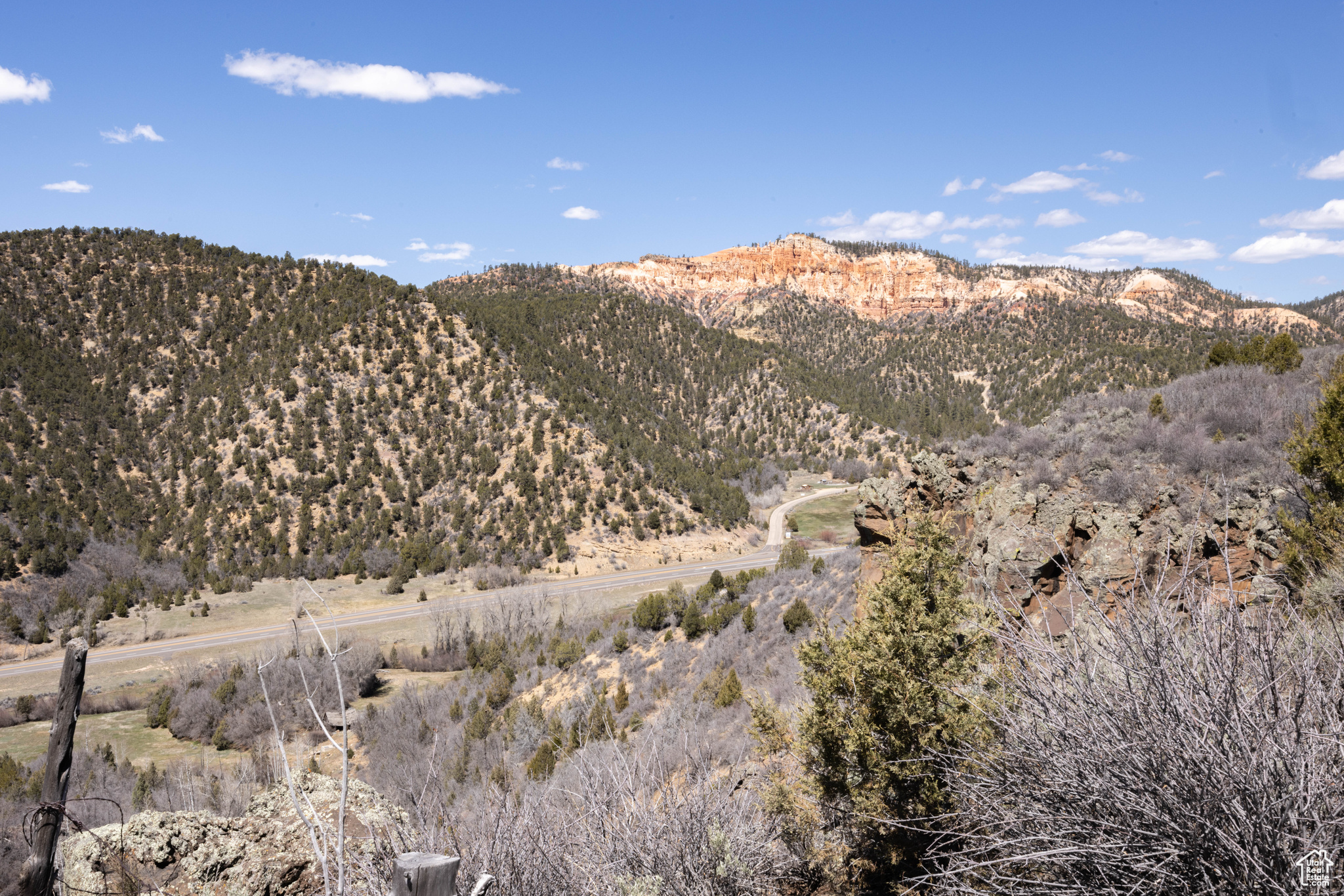 View from land of Pinnacles