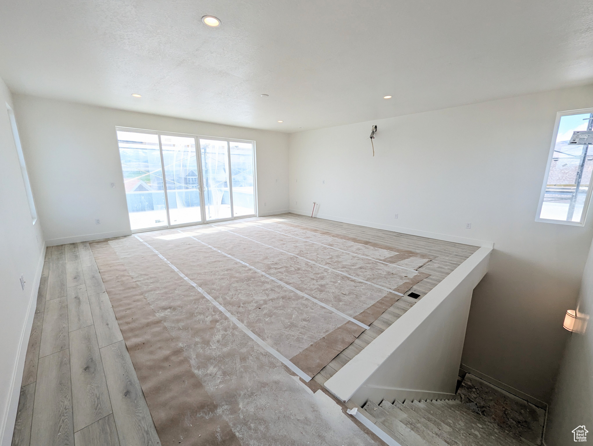 Skyroom with wet bar rough-ins as of 4-17-24