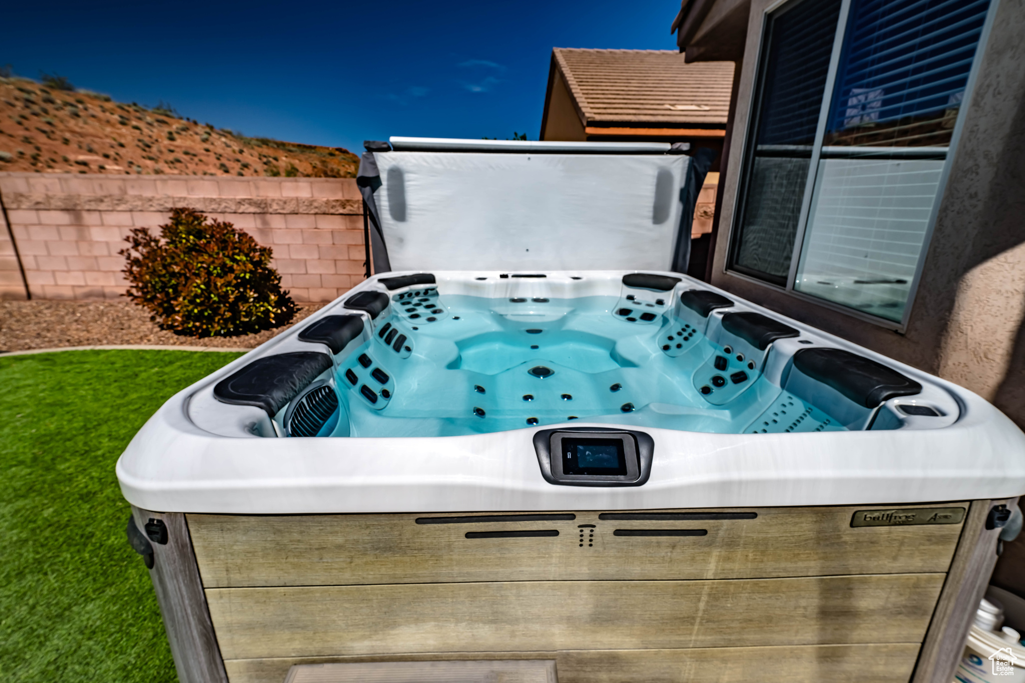 View of hot tub