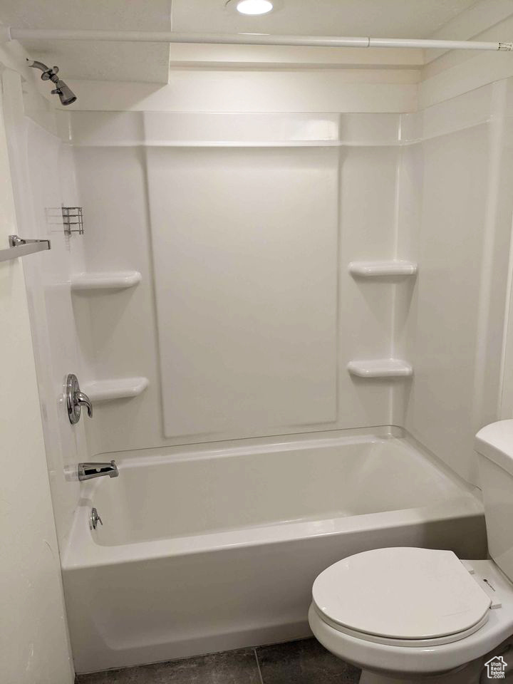 Bathroom with  shower combination and toilet