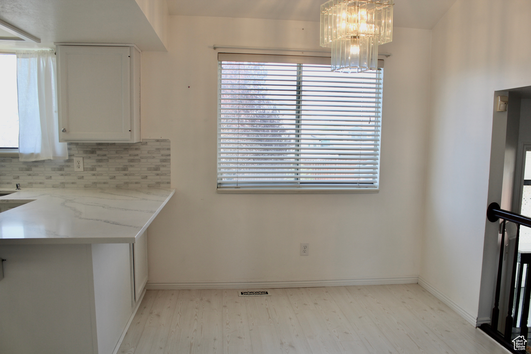 Dining area with natural light