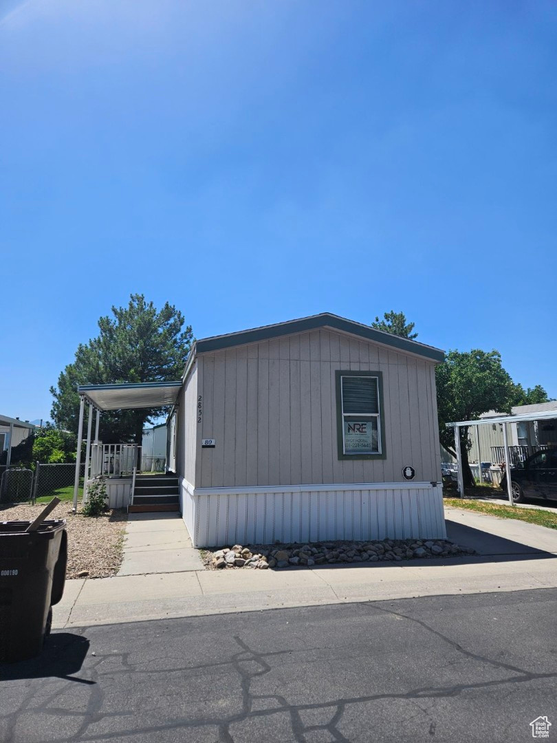 View of manufactured / mobile home