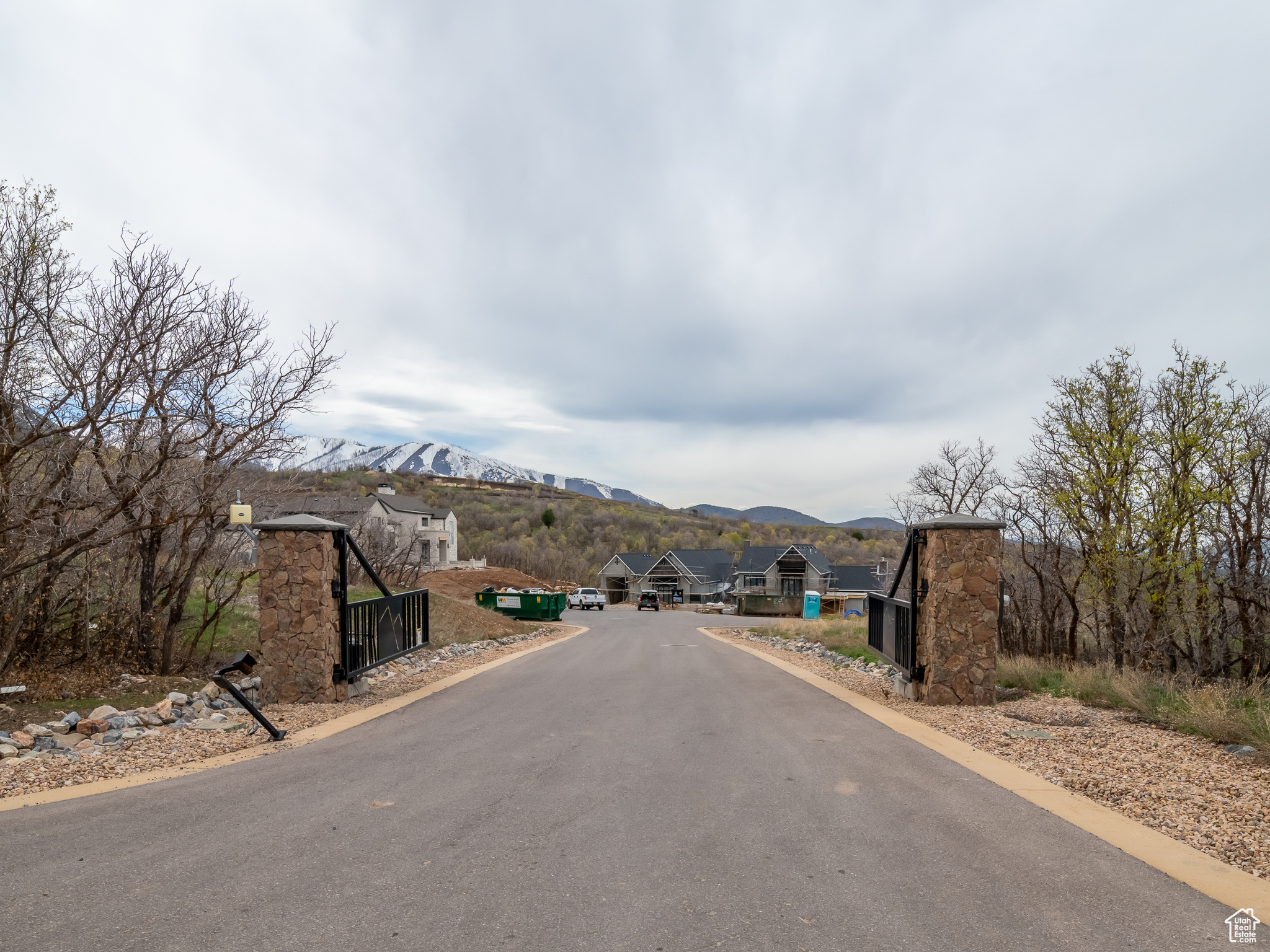 View of street featuring a mountain view