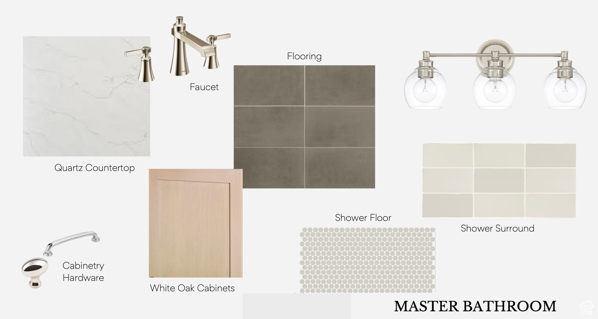 Interior Design Board for Master Bathroom