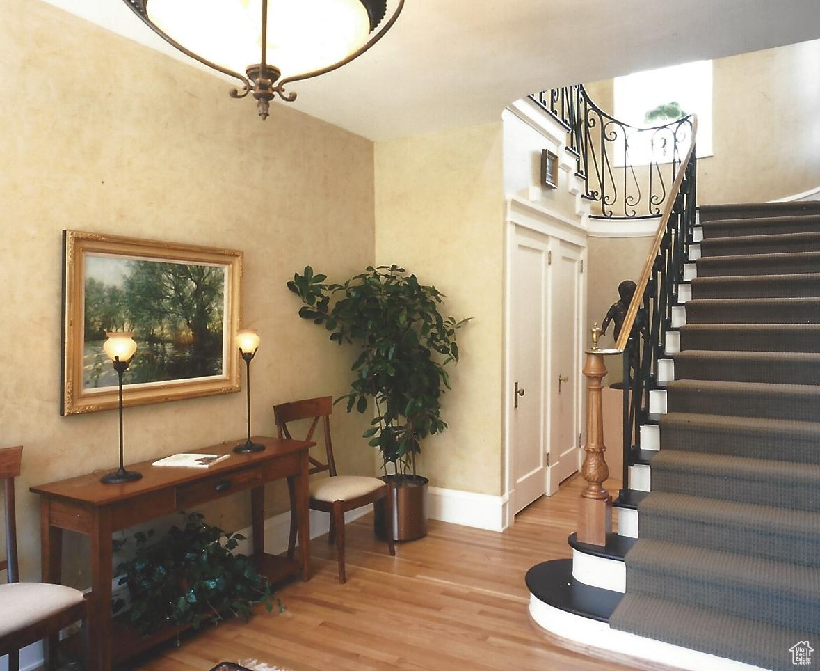 2002 Parade of Homes photo - Foyer Valley View entry, half bathroom, example only