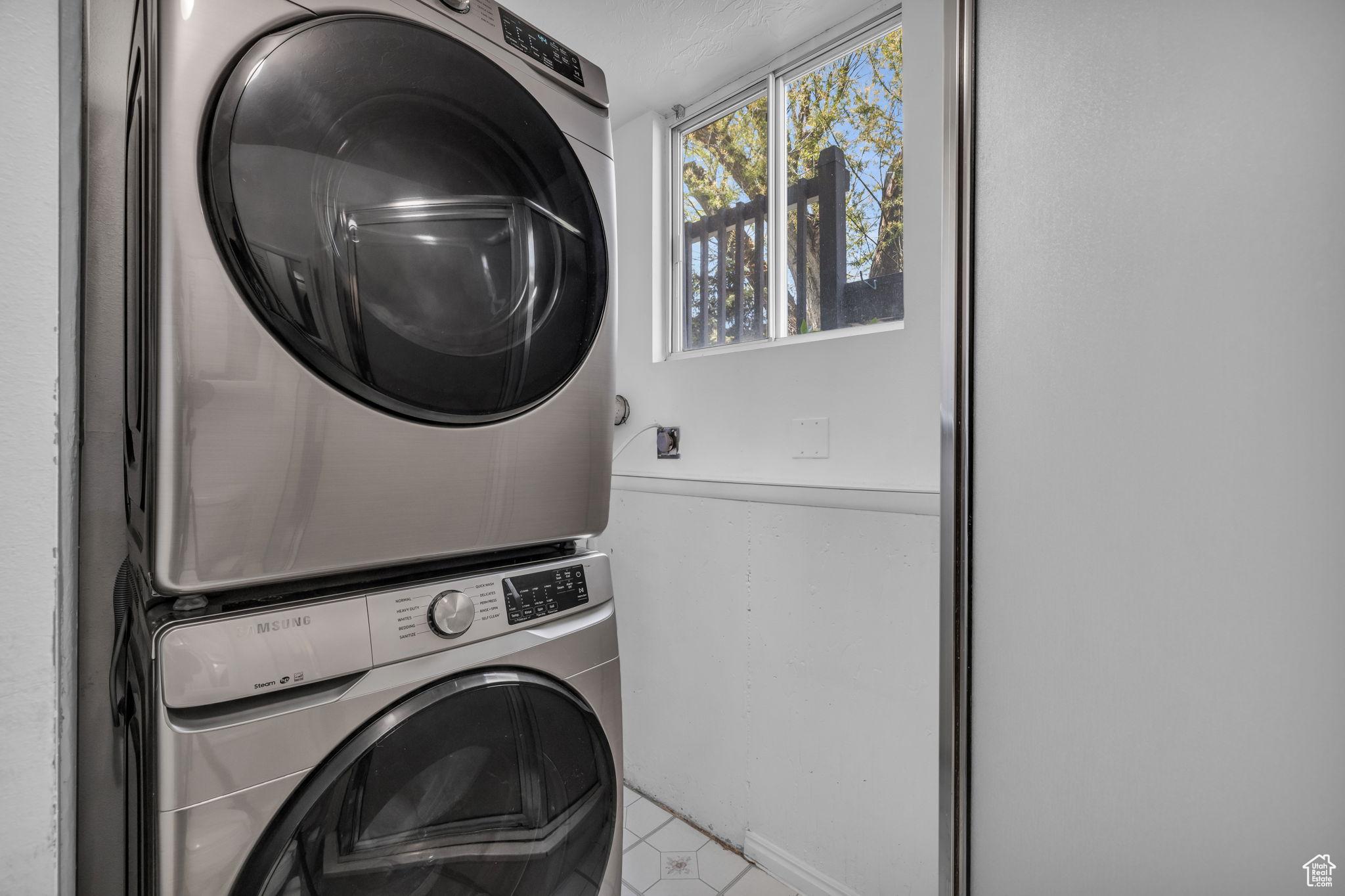 Laundry in basement bathroom. Washer and Dryer included.