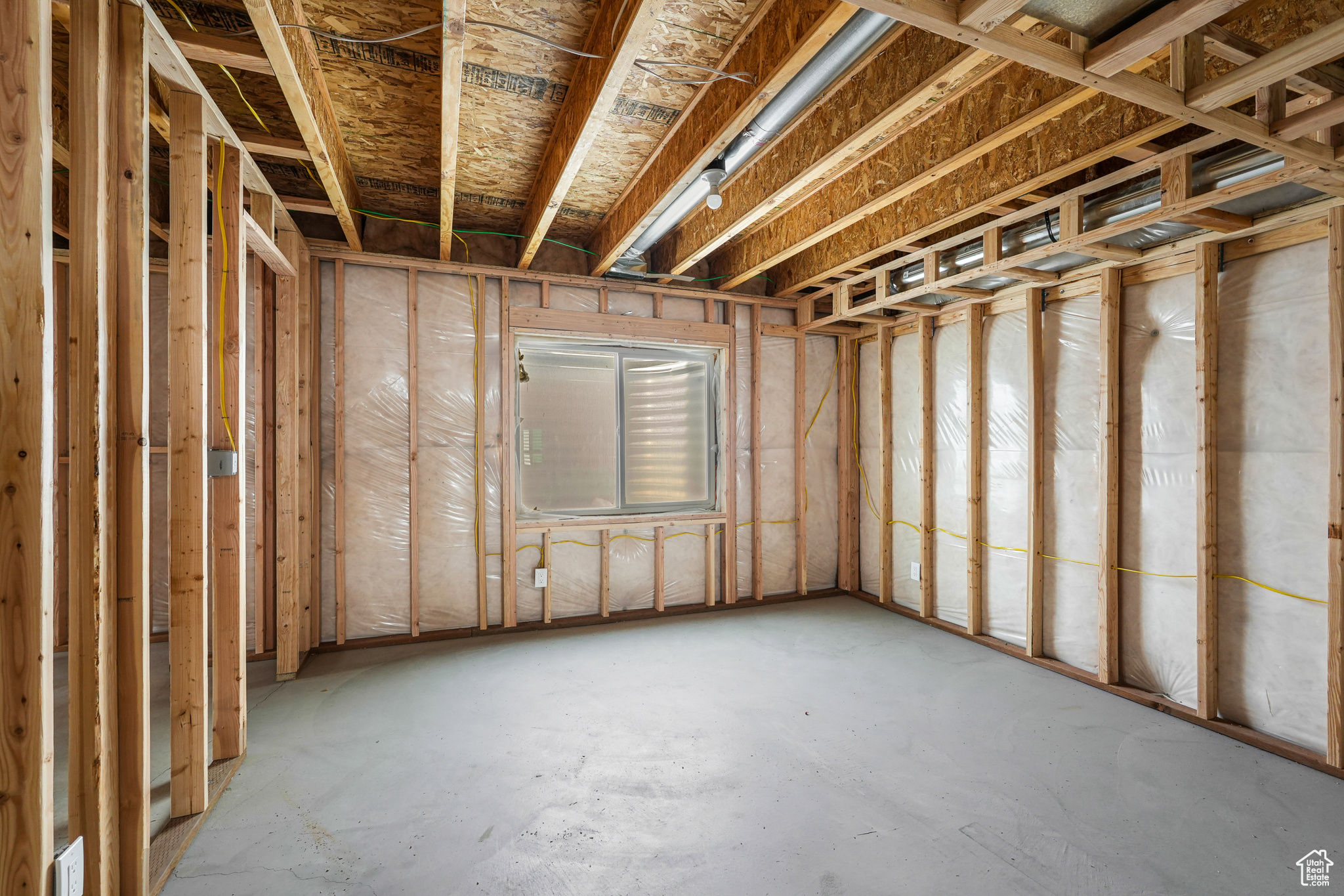 Already framed: Large basement 2nd bedroom with large walk-in closet