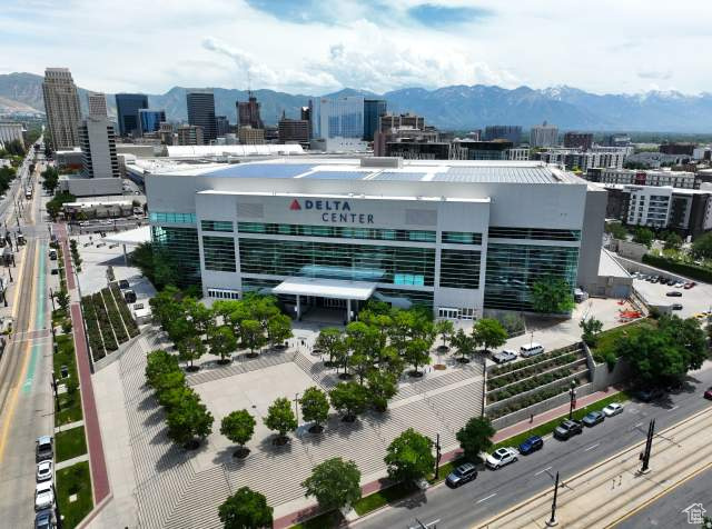 Delta Center home of the NBA's Utah Jazz a 10 minute walk from City Creek Condominiums