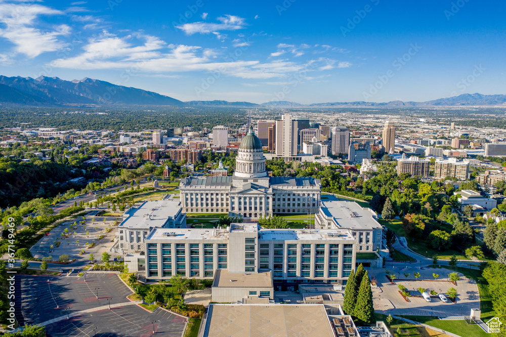 Utah State Capitol within walking distance of City Creek Condominiums to the North