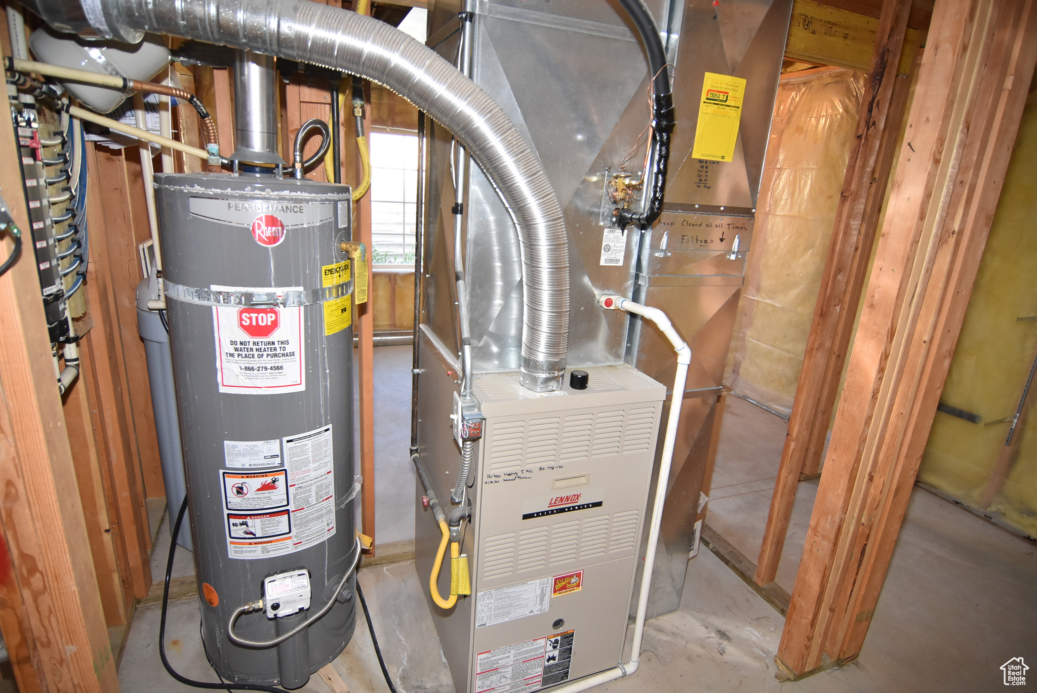 Furnace (HVAC) and water heater