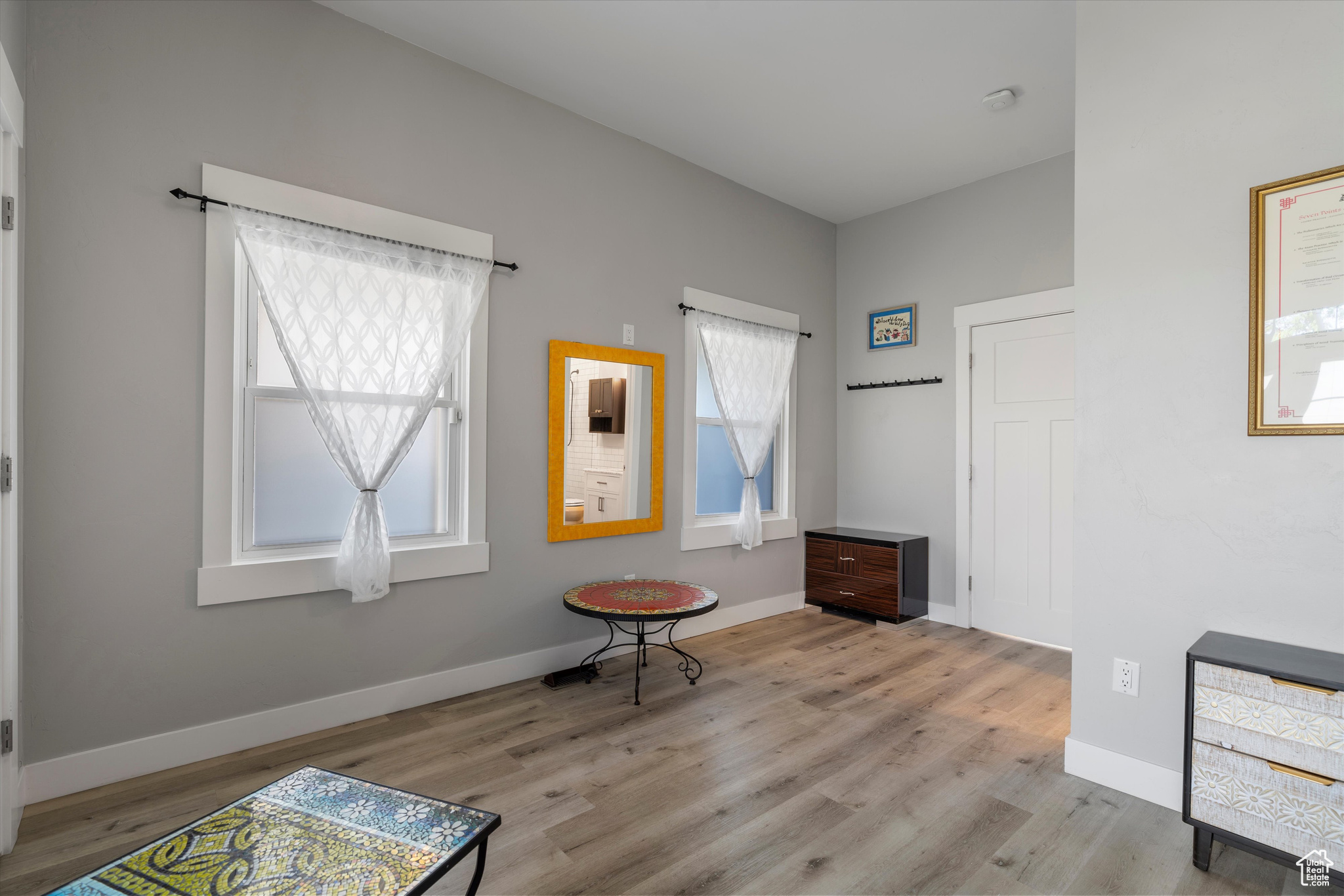 Sitting room with a wealth of natural light