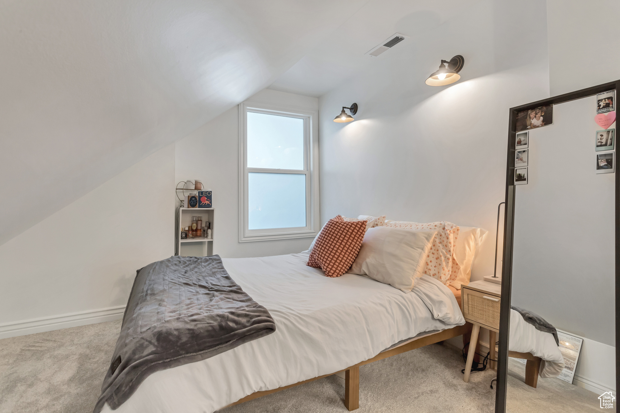 Charming bedroom with walk-in closet