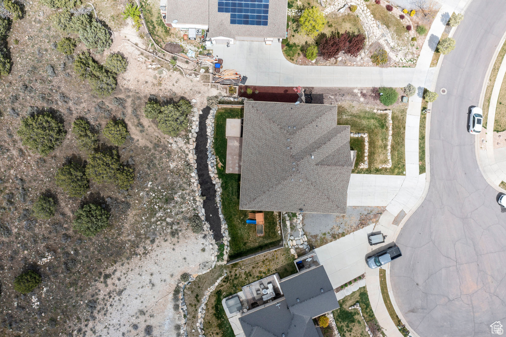 Overhead view of home