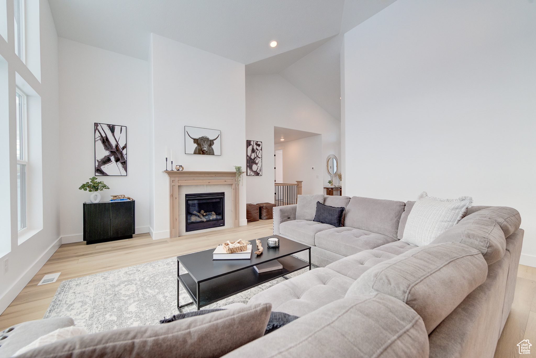 Family Room featuring gas fireplace