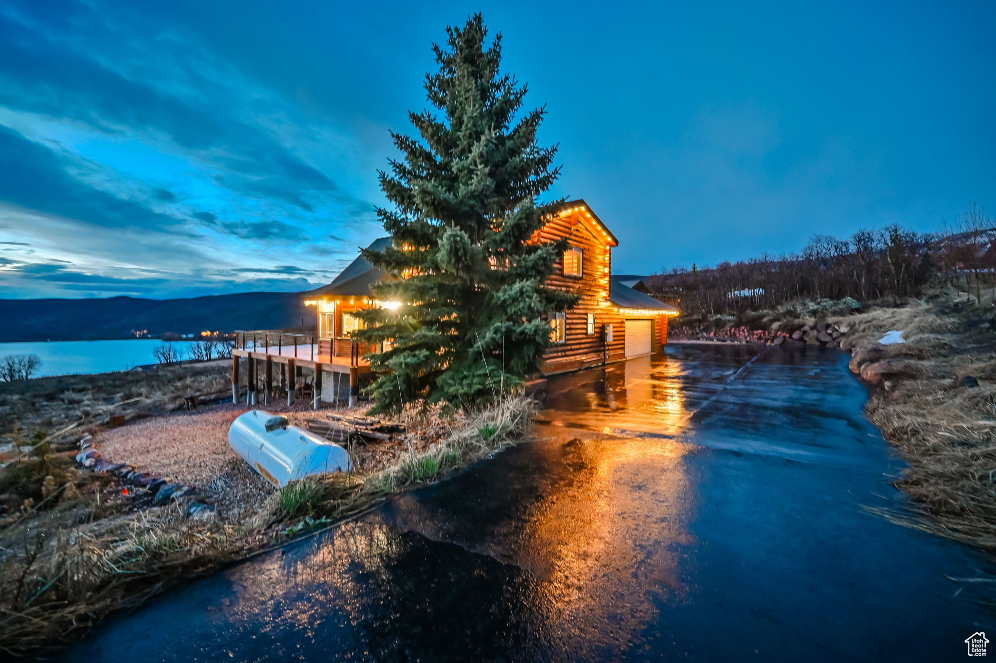 Exterior space featuring a water view