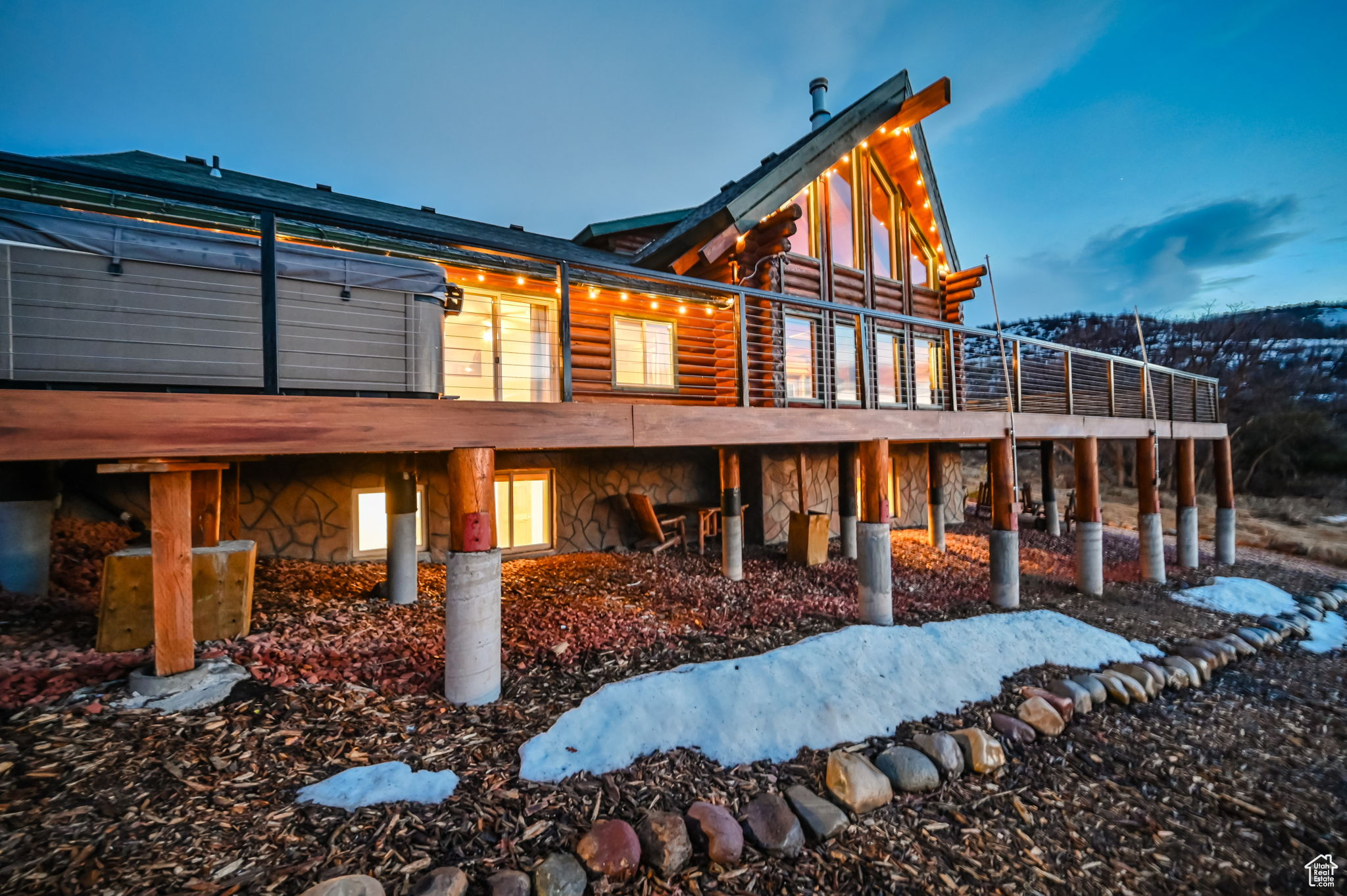 View of rear view of property