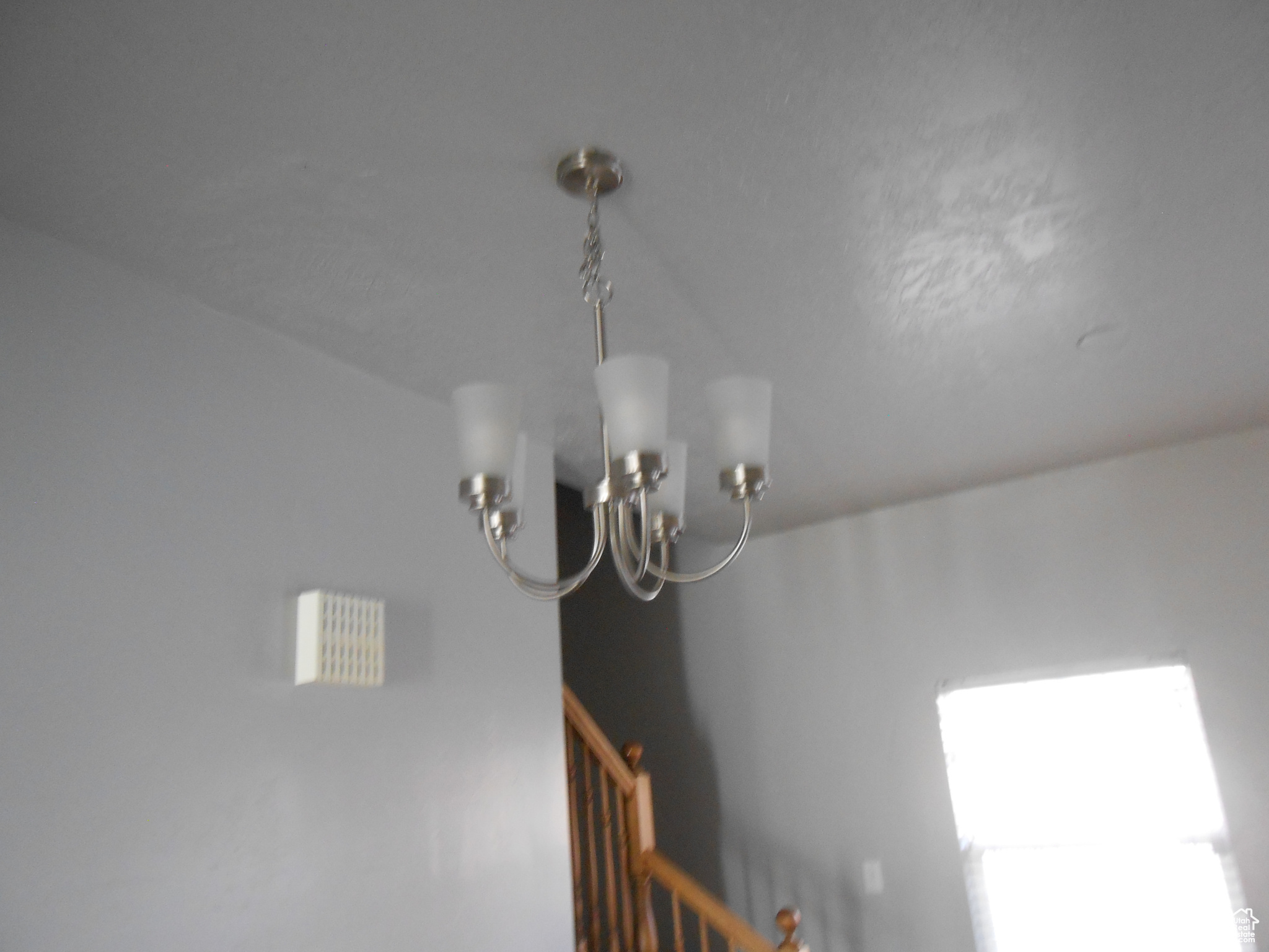 Interior details with a notable chandelier