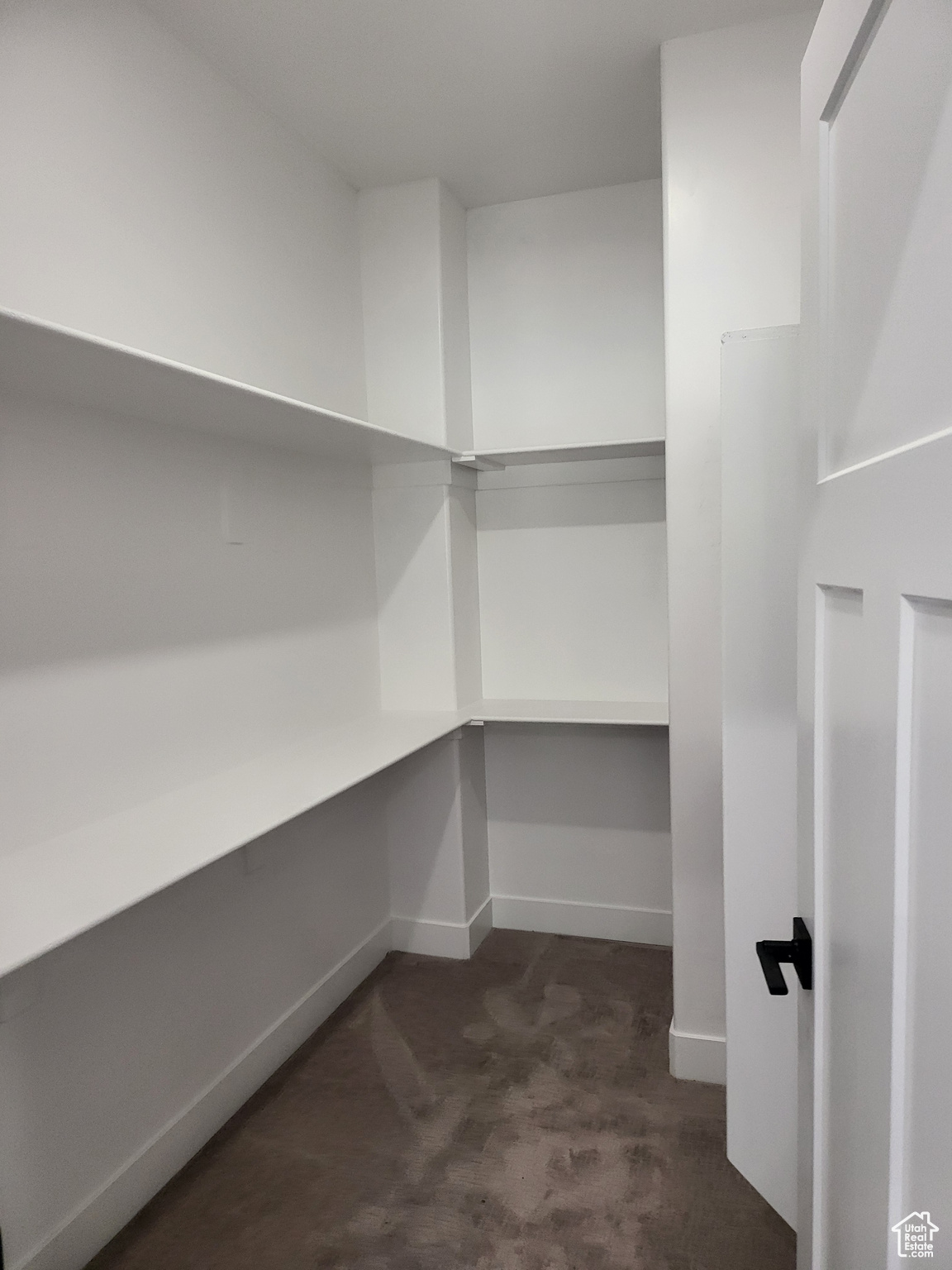 Master bed room walk in closet