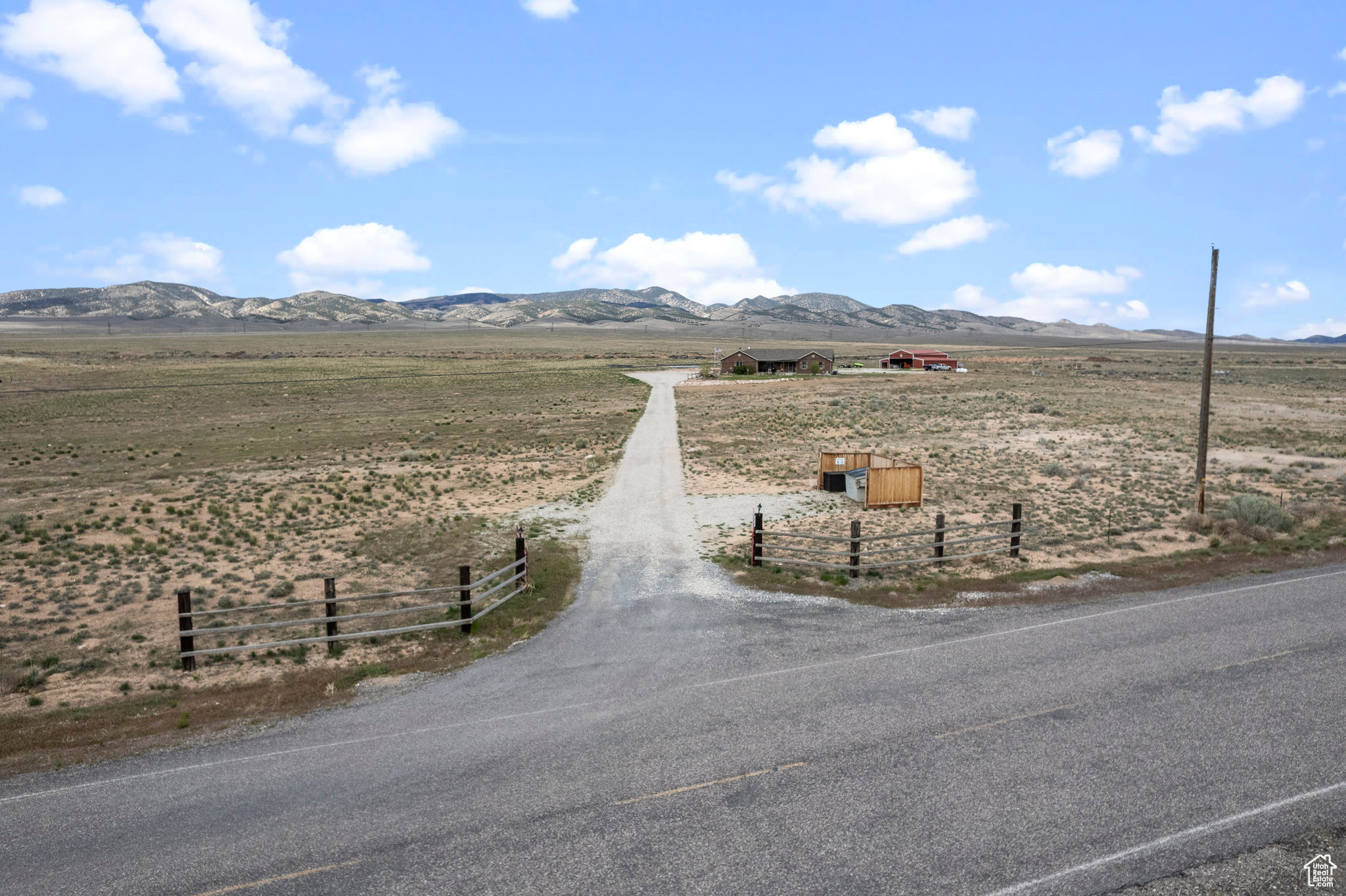 Exterior space with a rural view