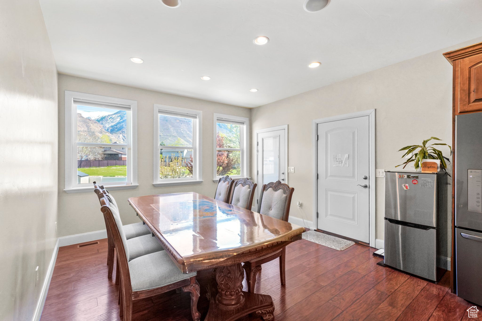 Dining room featuring dark hardwood / wood-style floors