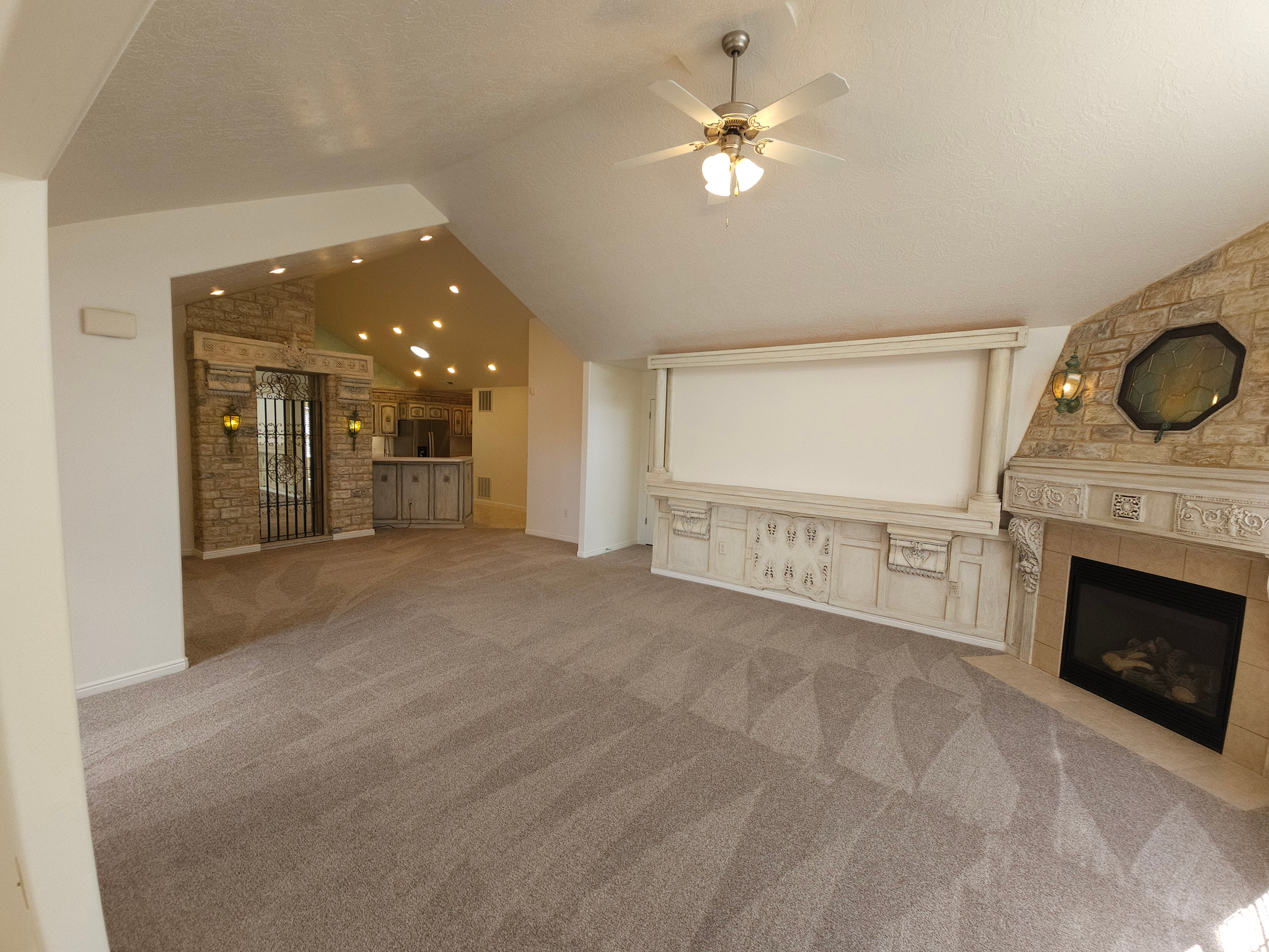 The spacious open floorplan lets you take in more of the drama all at once!
