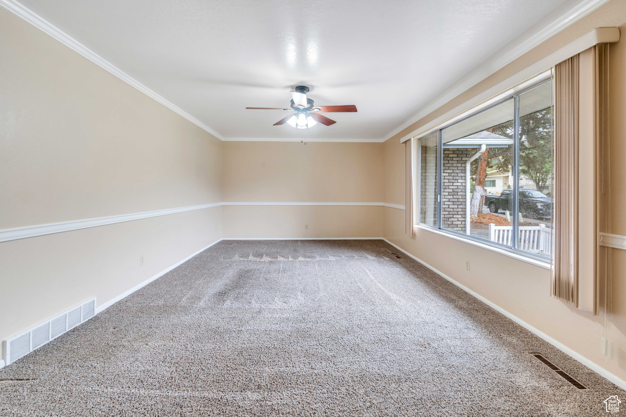 Large Family Room with picture window