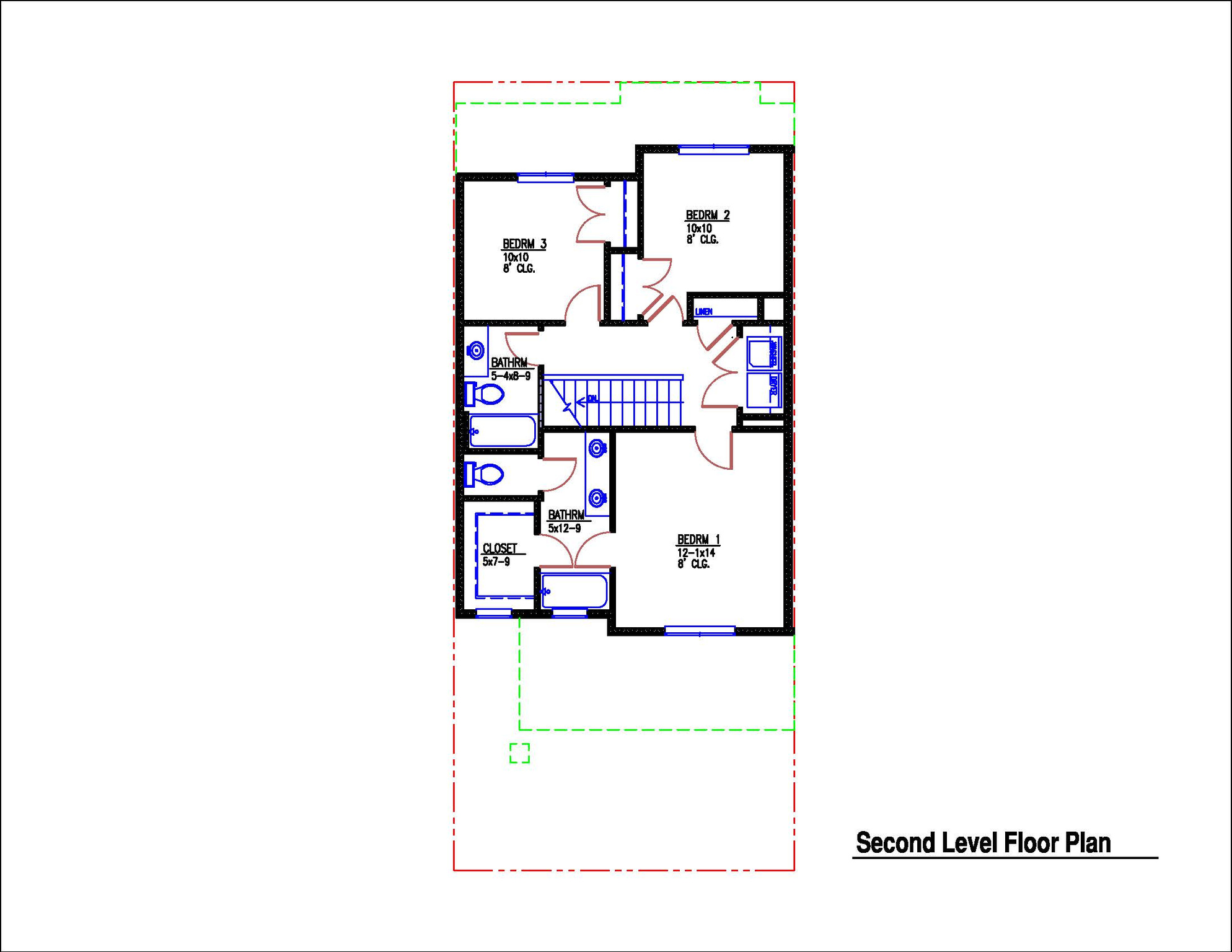 Second Level Floor Plan